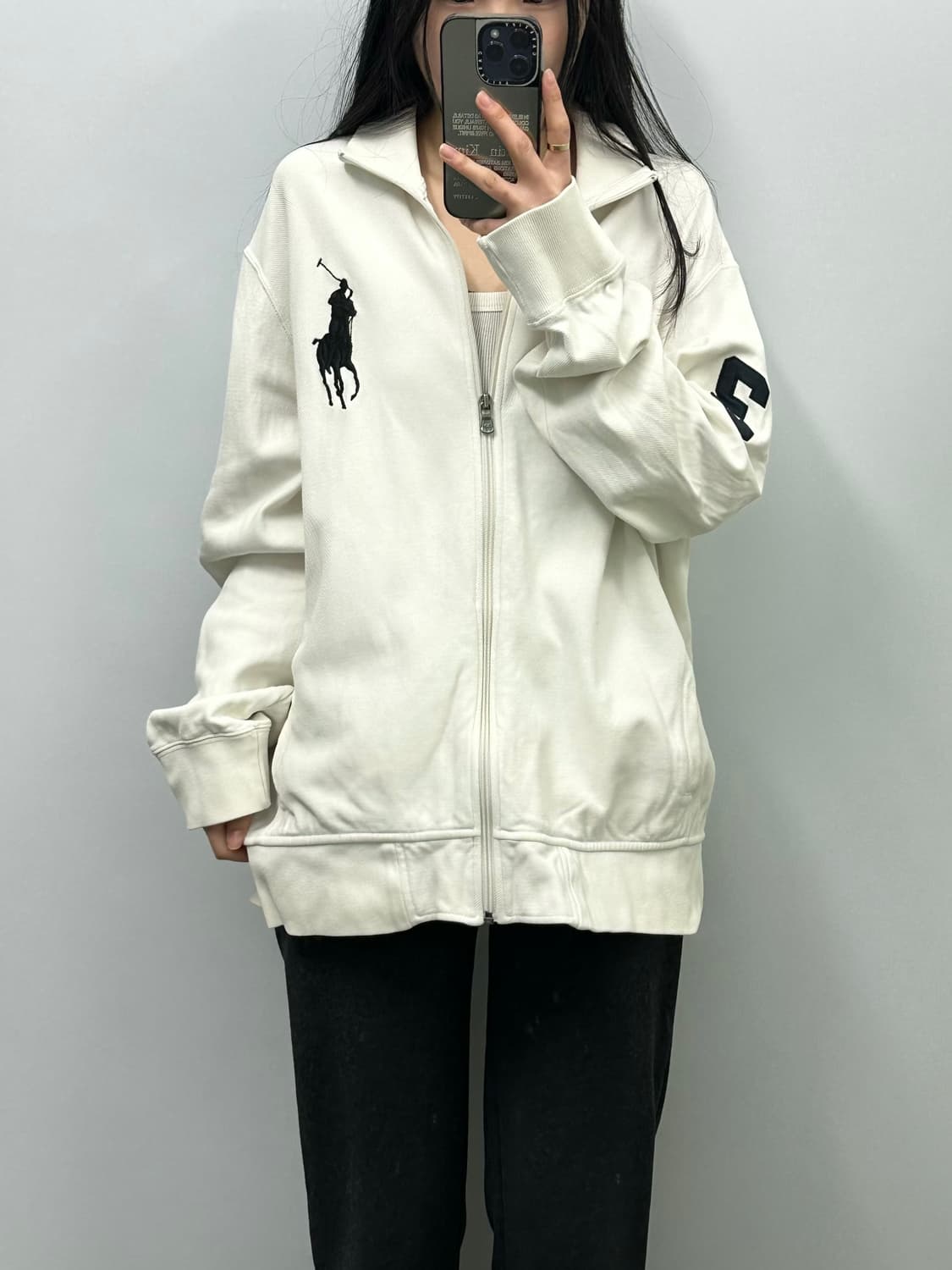 폴로 랄프로렌 빅포니 스위스 화이트 넘버링 져지 상품이미지1