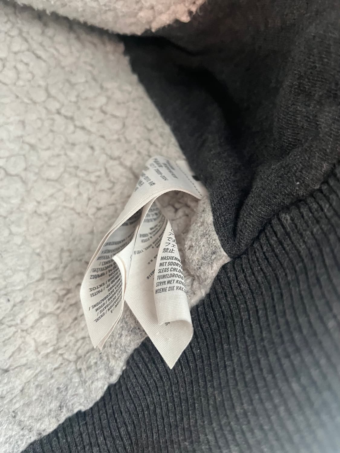 아베크롬비 스펠로고 퍼 후드집업 그레이 [M] 상품이미지5