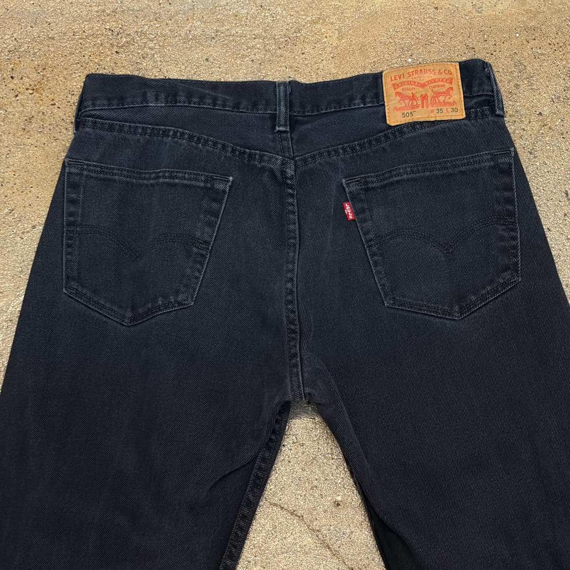 미국 빈티지 리바이스 505 블랙진 청바지 상품이미지5