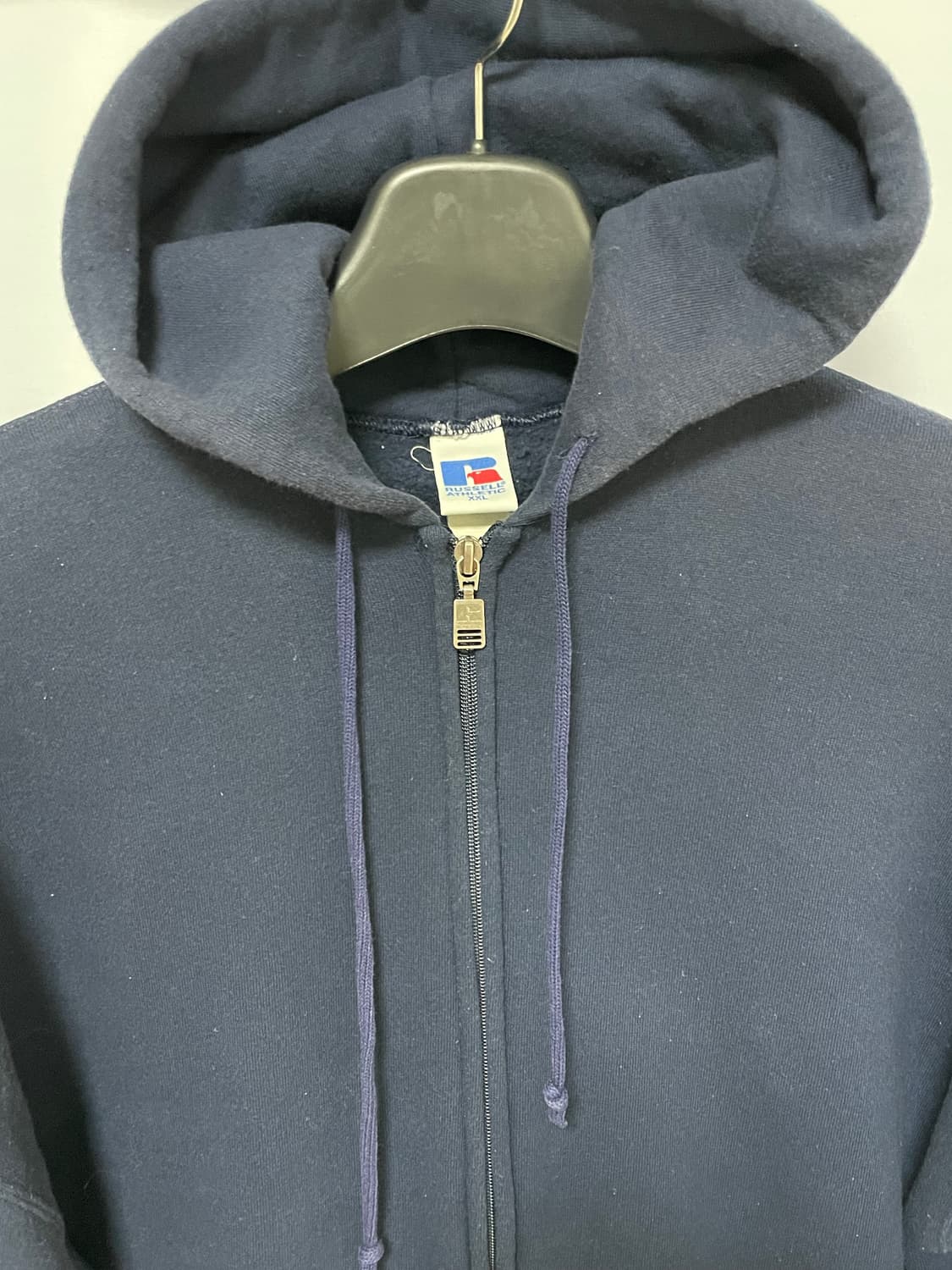 [D.O Vtg] 90s 러셀 50/50 후드 집업 네이비(XXL) 상품이미지3