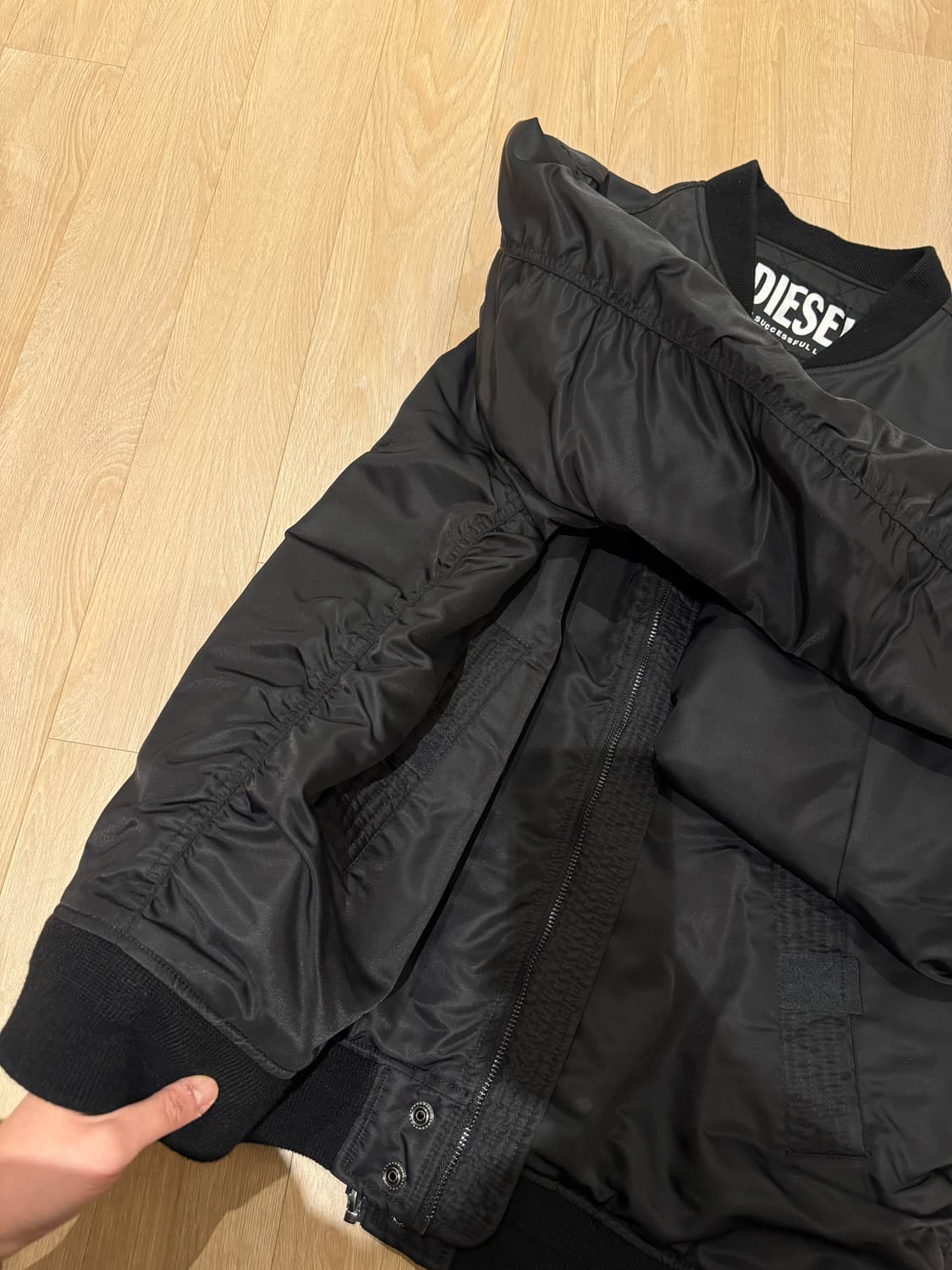 디젤/DIESEL ma-1 점퍼 블랙 XXL 상품이미지4