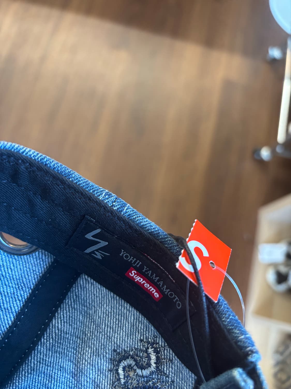 Yojhi yamamoto x supreme denim ballcap 상품이미지4