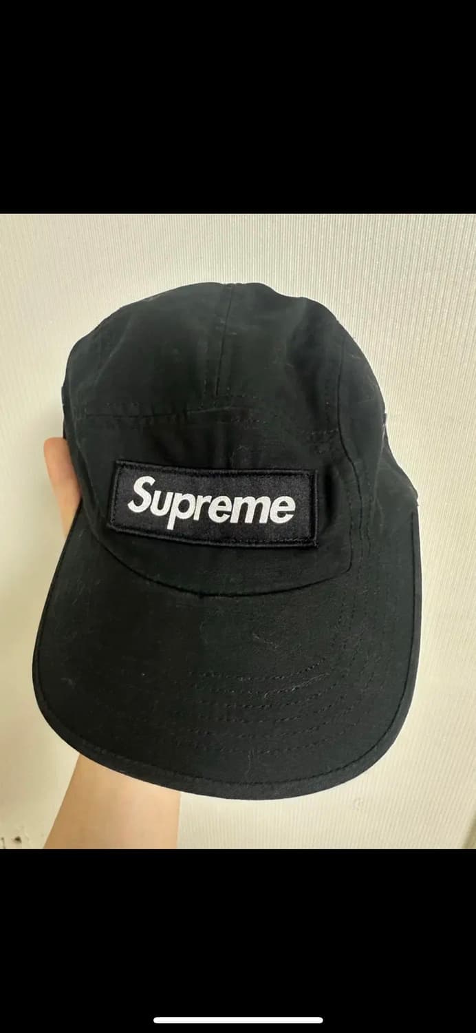 슈프림 밀리터리 캠프캡 블랙 - 24SS 상품이미지2