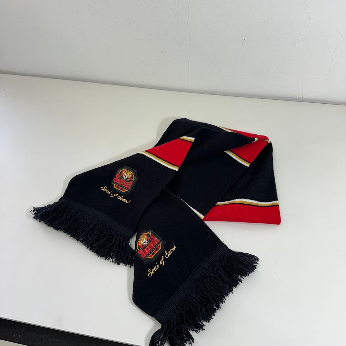 OS K리그 FC서울 검빨 아크릴 훌리건 축구머플러 상품이미지2