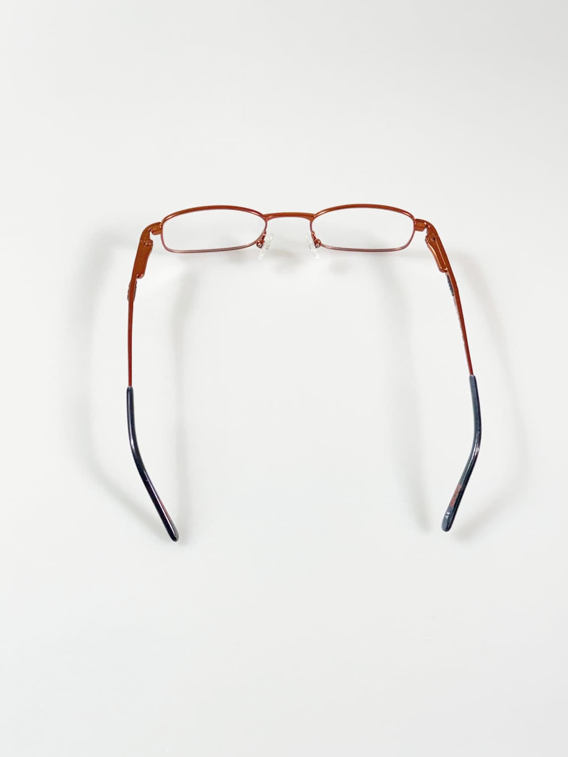 90s DDP 코퍼 브라운 메탈 슬림 스퀘어 빈티지 안경 상품이미지6