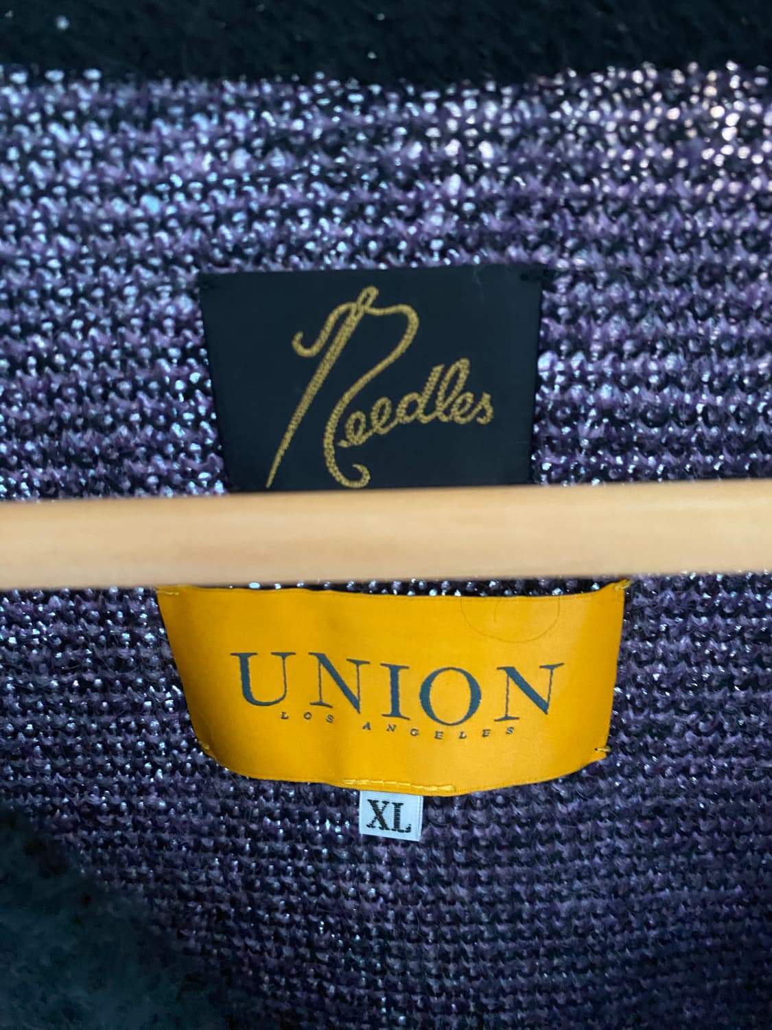 니들스X유니온 빠삐용 모헤어 가디건 xl 판매합니다 상품이미지4