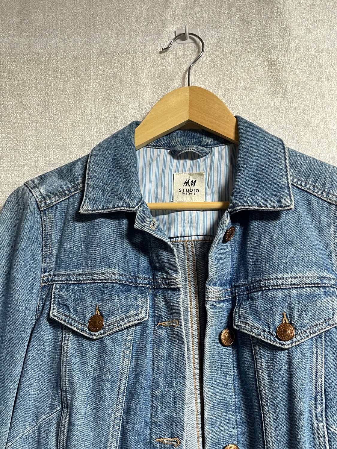 H&M 연청 데님 청자켓 S 상품이미지4