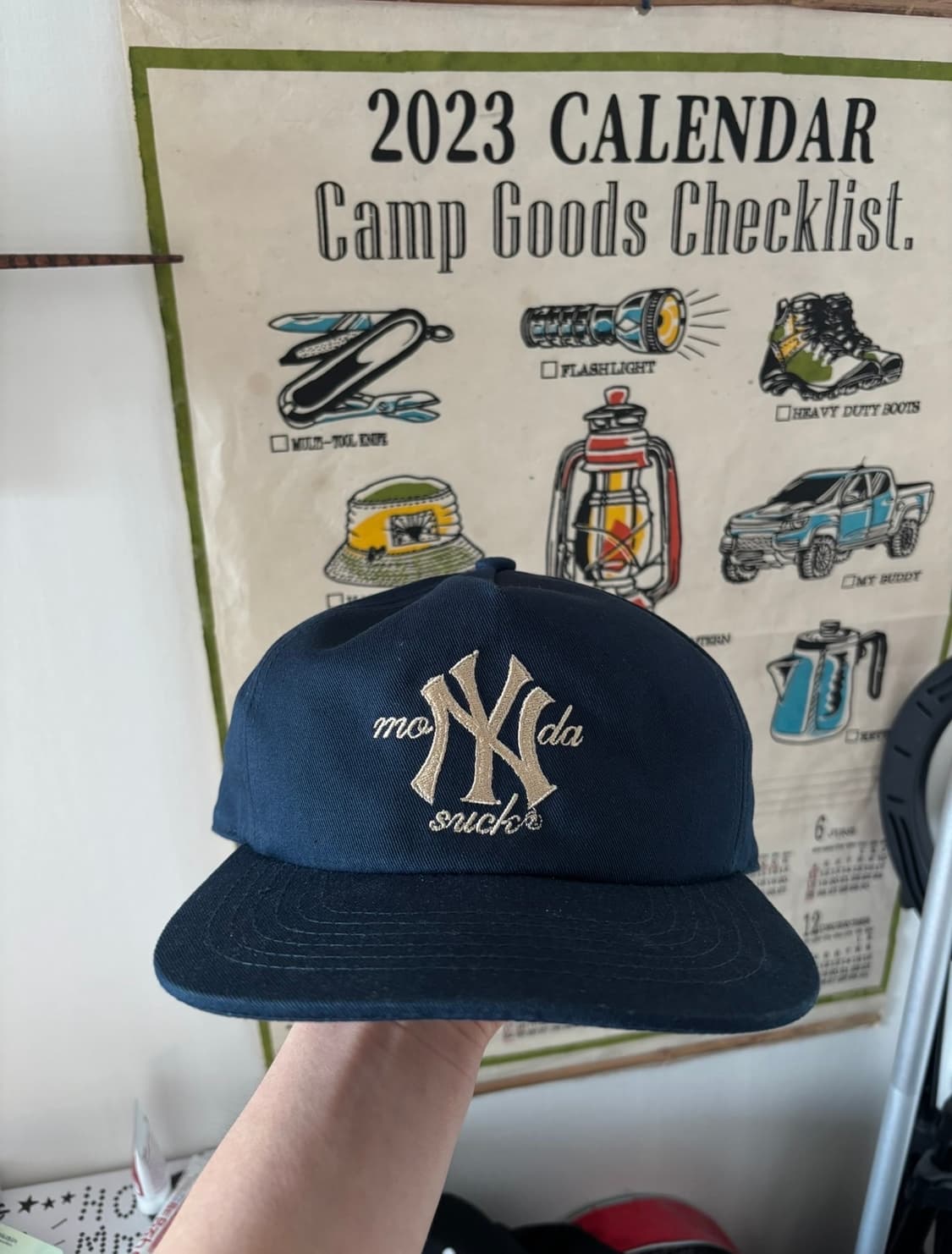 mondaysuck nyc hat 네이비 상품이미지5