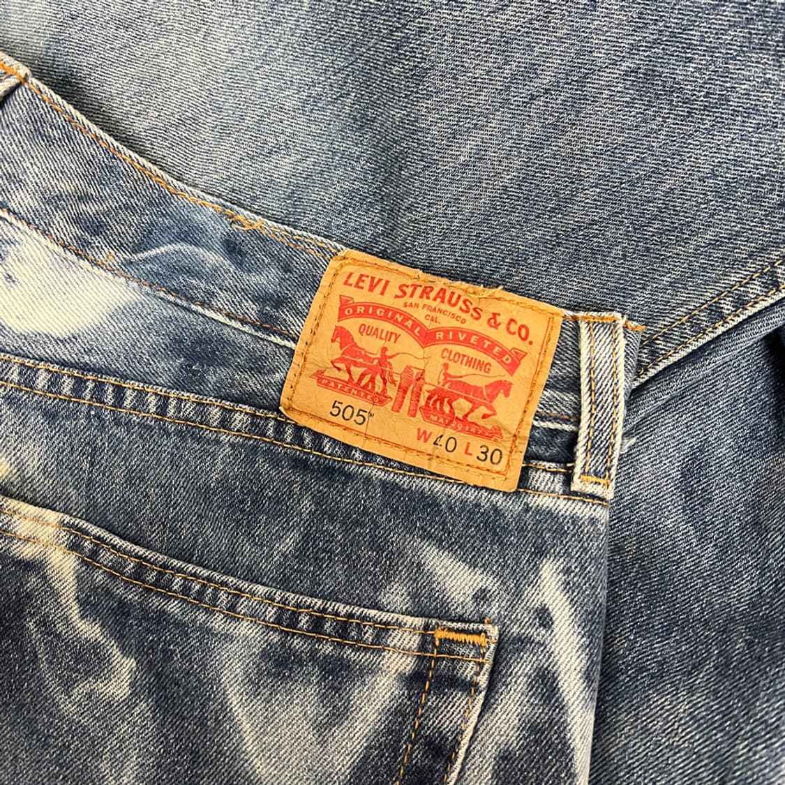 리바이스 505 타이다이 커스텀 데님 팬츠 청바지 36 상품이미지4