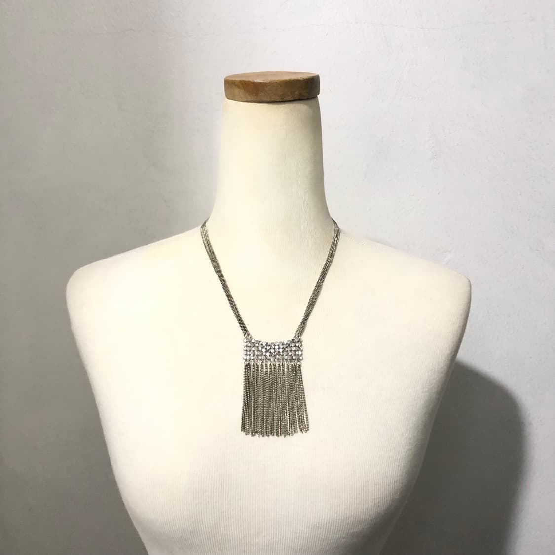 빈티지 실버 태슬 목걸이 페어리 긱시크 오리엔탈 갸루 펑크 상품이미지1