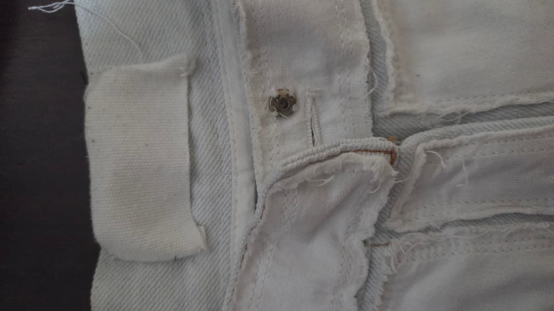 마틴 마르지엘라04fw 아티저널 화이트 인사이드 데님 팬츠 상품이미지3