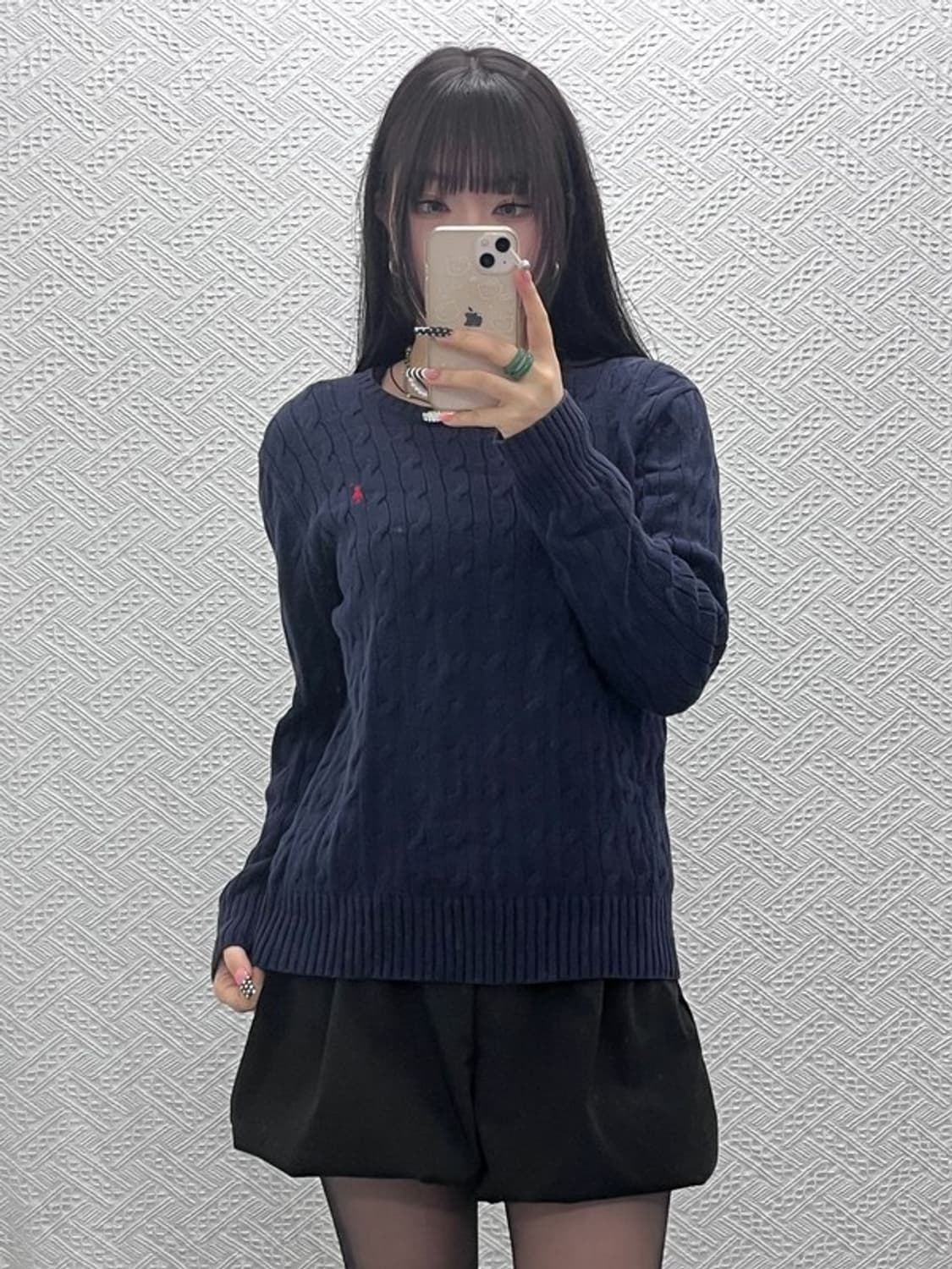 폴로 랄프로렌 빈티지 캐주얼 꽈배기 케이블 니트 L C10535 상품이미지1