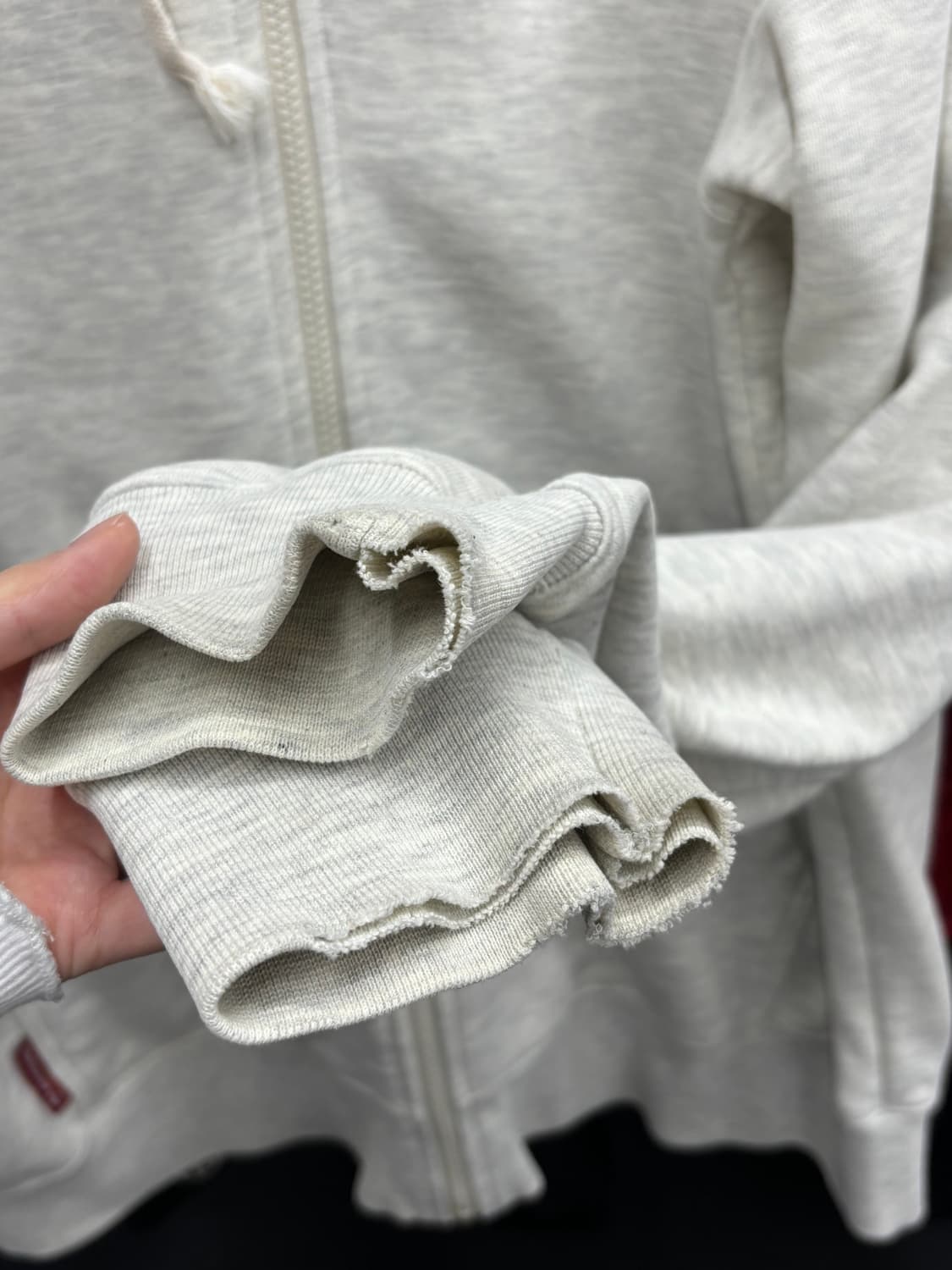 퀵실버 플리스 로고 후드집업 상품이미지7