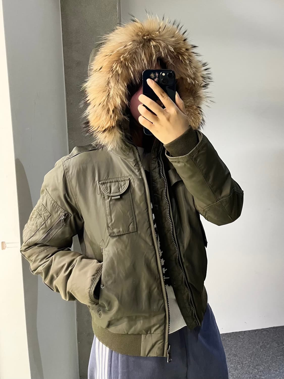 오프로드 3M 신슐레이트 라쿤 퍼 자켓 상품이미지2