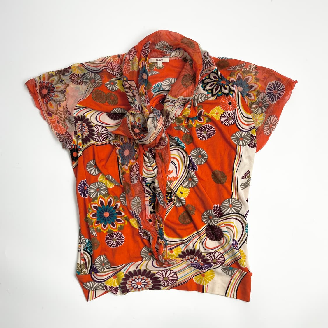 겐조 실크 넥스카프 시어 탑 상품이미지8