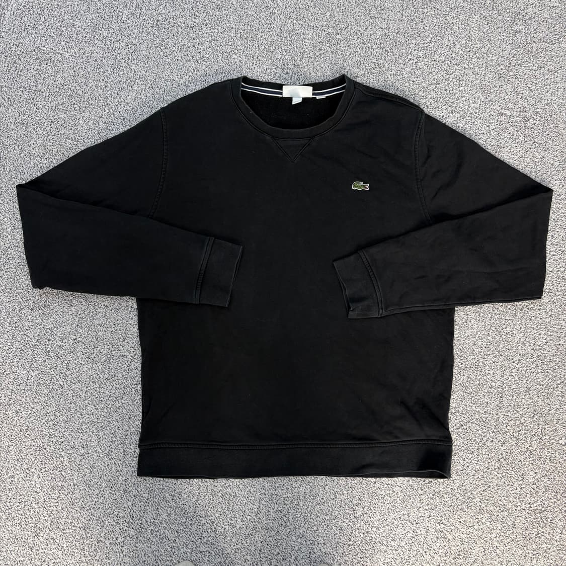 FR 6 라코스테 스몰로고 블랙 맨투맨 0303J 상품이미지1