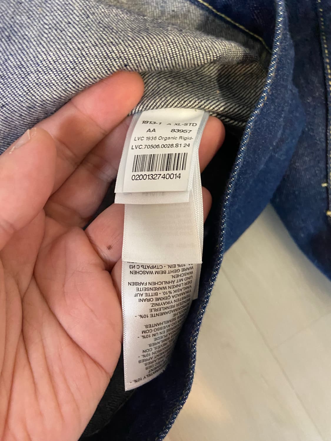 [44/105] 리바이스 LVC 1936 506XX 타입1 트러커 상품이미지4