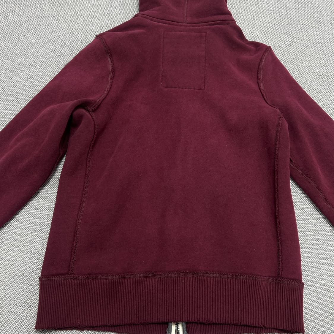 아베크롬비 데미지 디테일 버건디 후드집업(M) 상품이미지6