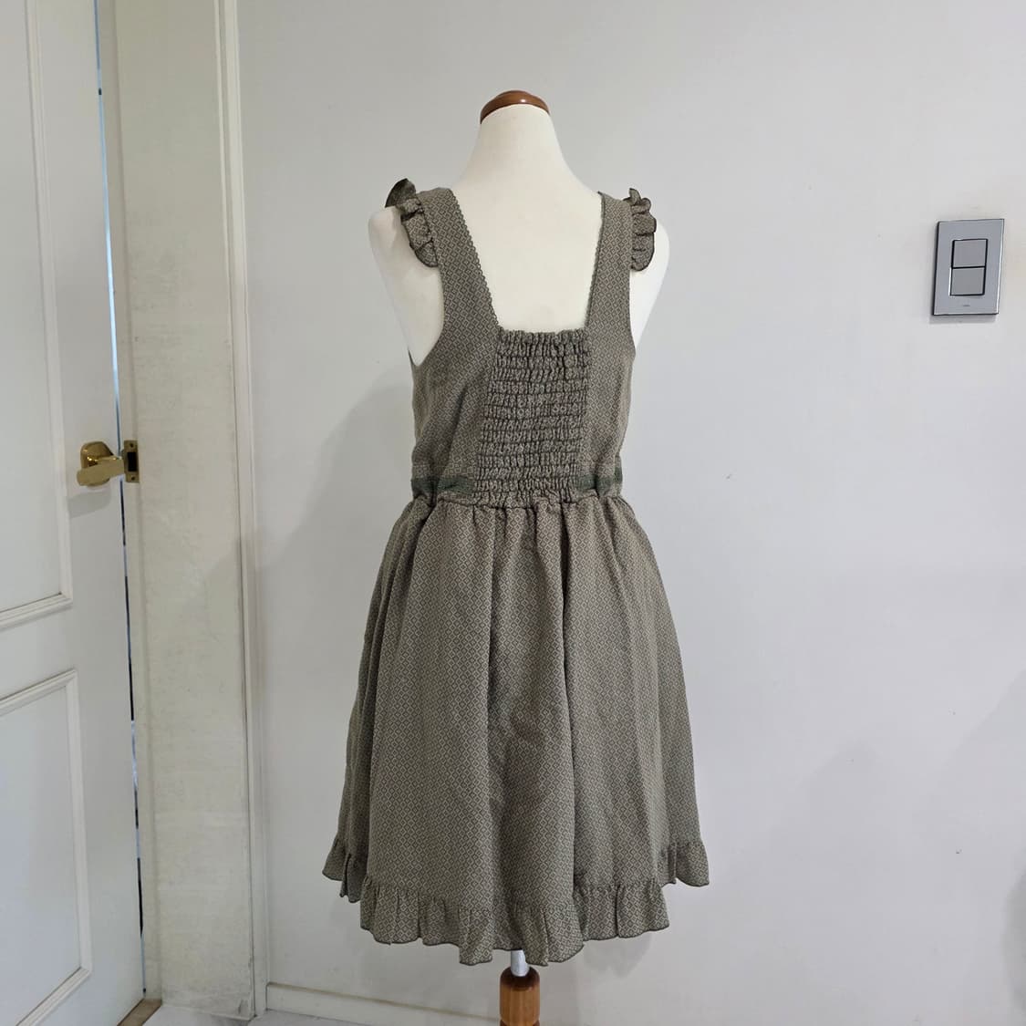 80s90s 앤틱 유럽풍 그린모리걸 원피스 상품이미지6