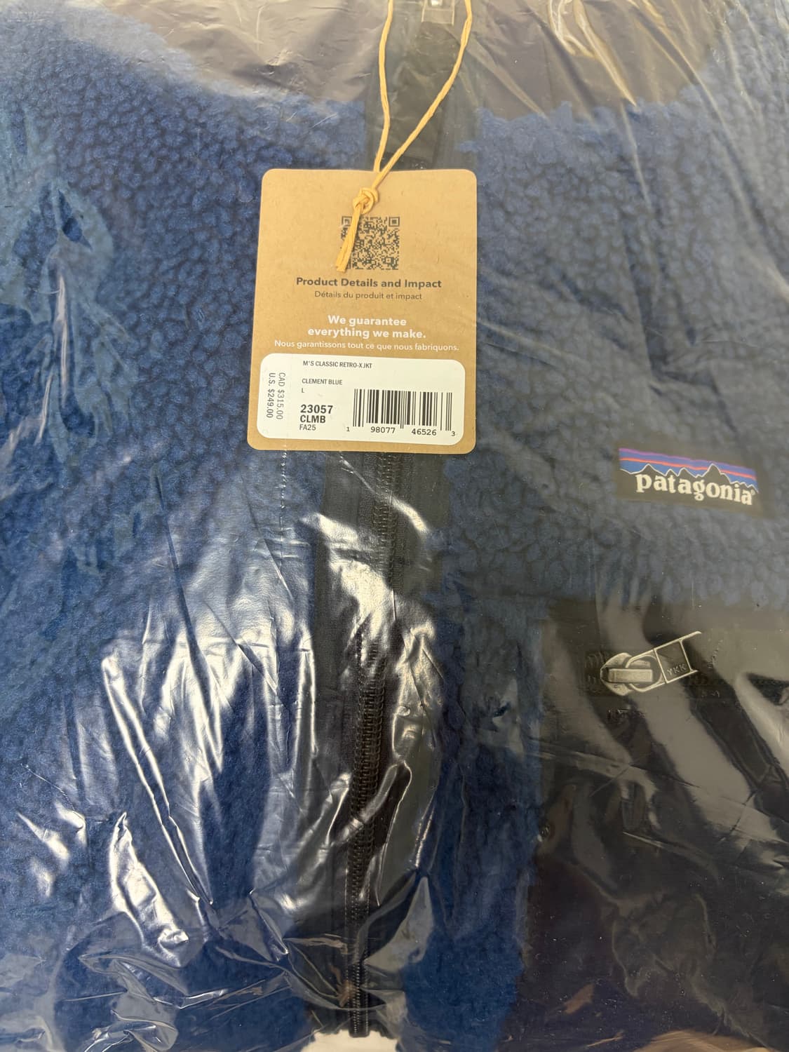파타고니아 레트로 x 플리스 클레멘트 블루 L 상품이미지1