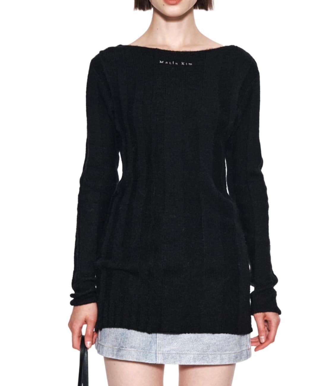 마뗑킴 BOAT NECK LONG KNIT PULLOVER 상품이미지1