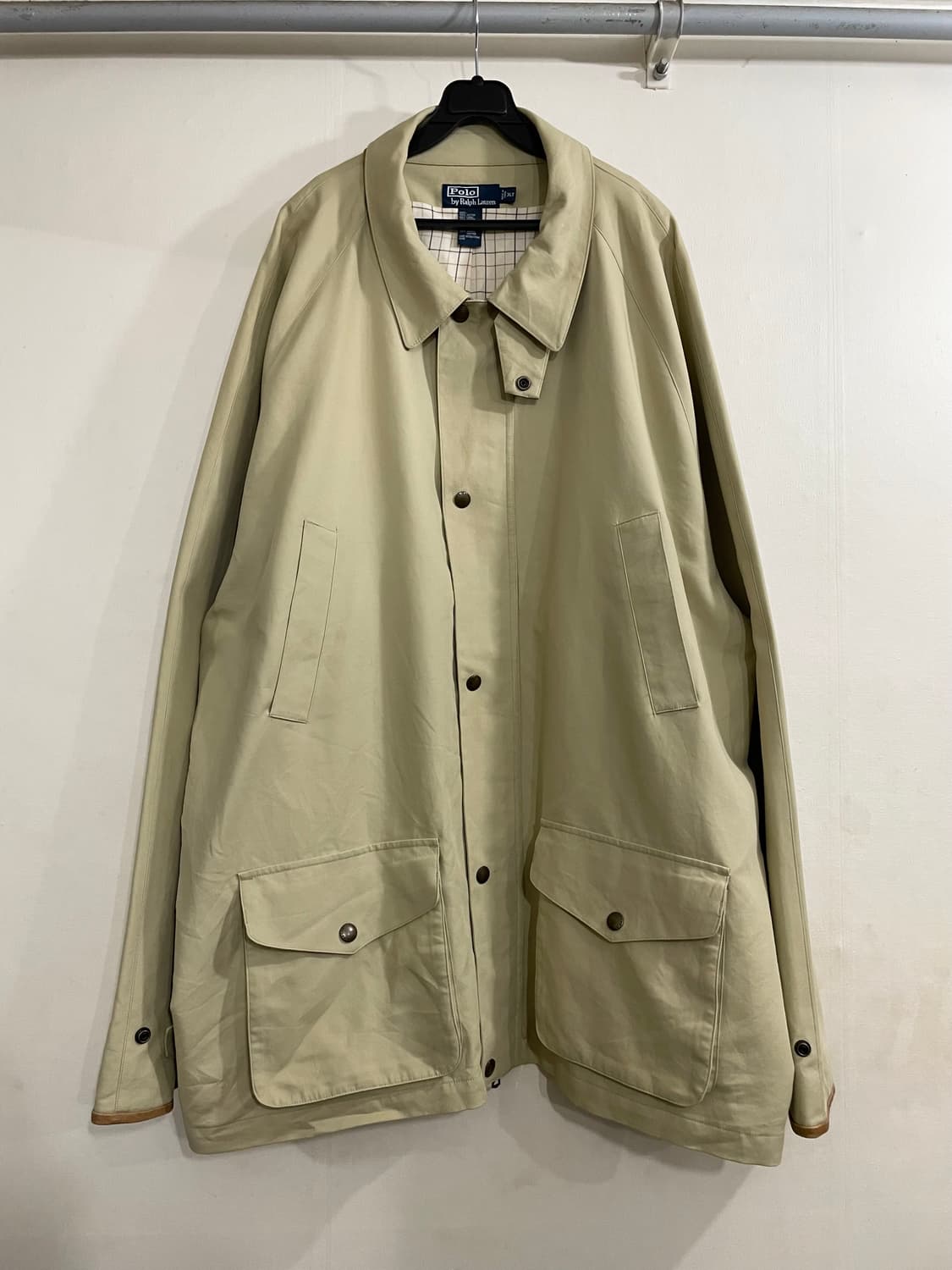 폴로 가죽 카라 헌팅 초어 코트 자켓 상품이미지1