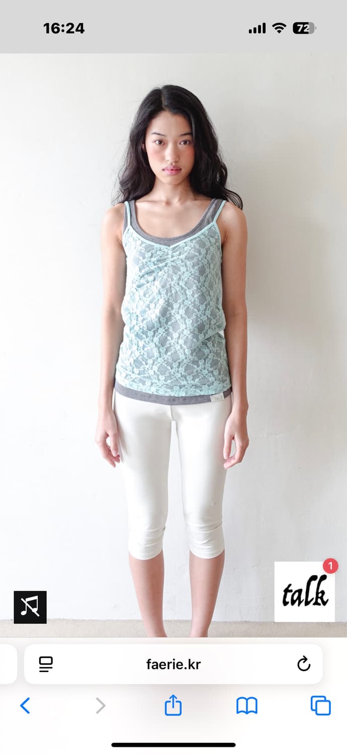 샵페어리 lace sleeveless (mint)  상품이미지2