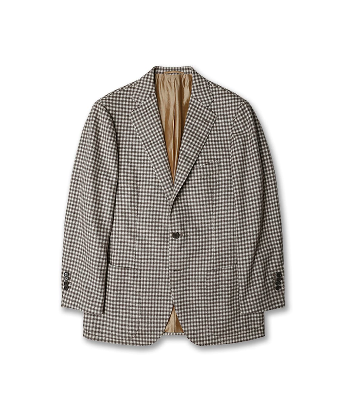 체사레 아톨리니 [Cesare Attolini] 울 캐시미어 체크 자켓 상품이미지1