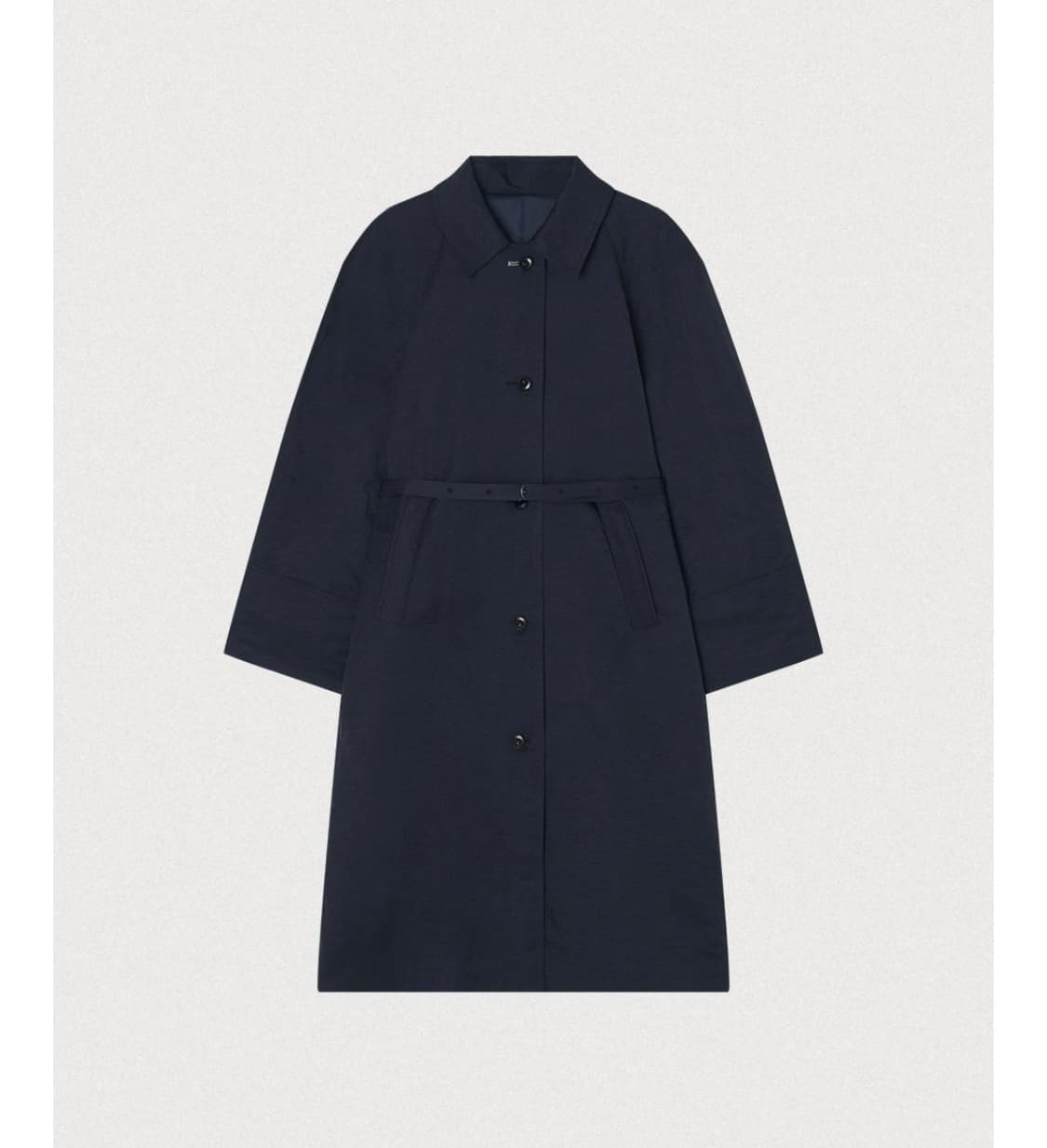 포에토 트렌치 코트 네이비 상품이미지1