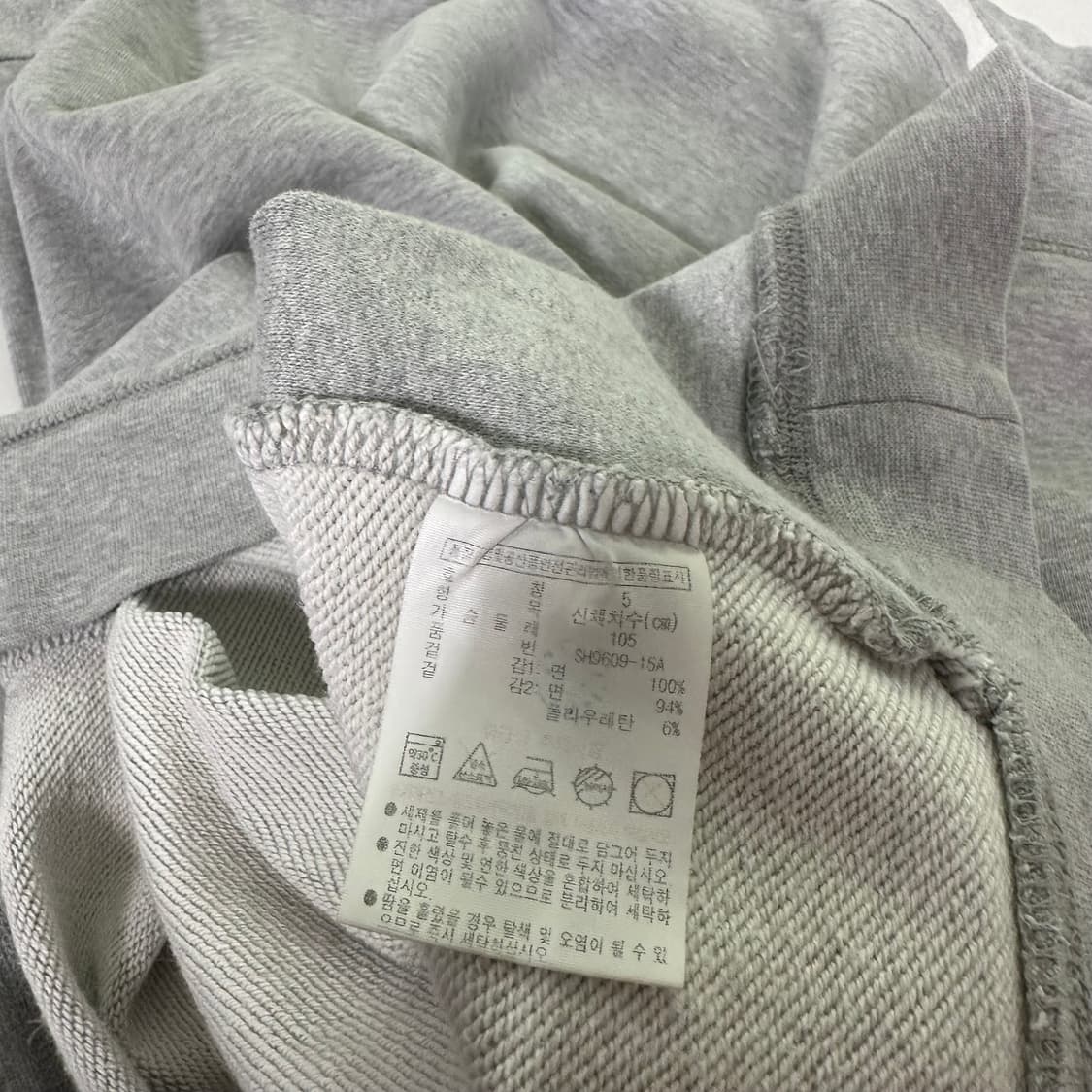 5 XL 라코스테 그레이 기본로고 코튼 맨투맨 상품이미지6