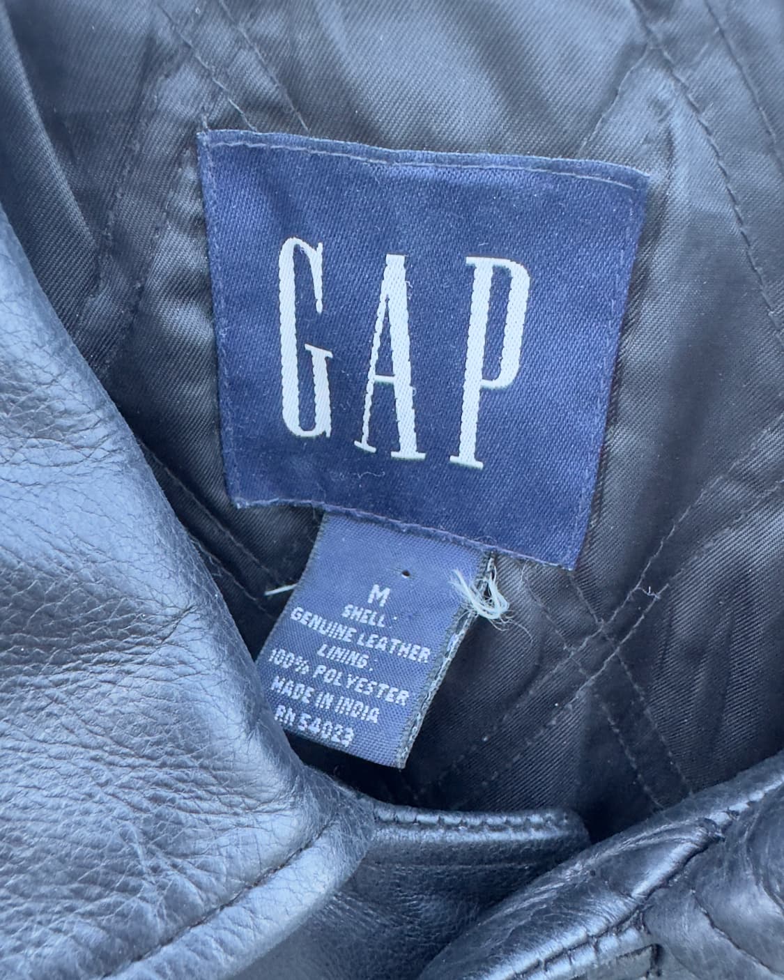 90s 올드갭 Old Gap 카우 레더 자켓 M 상품이미지3