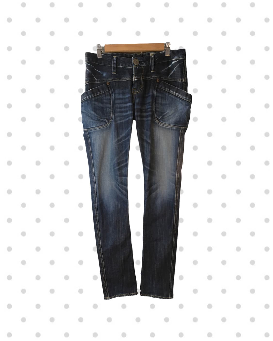 vintage y2k lowrise curved pocket pants 상품이미지6