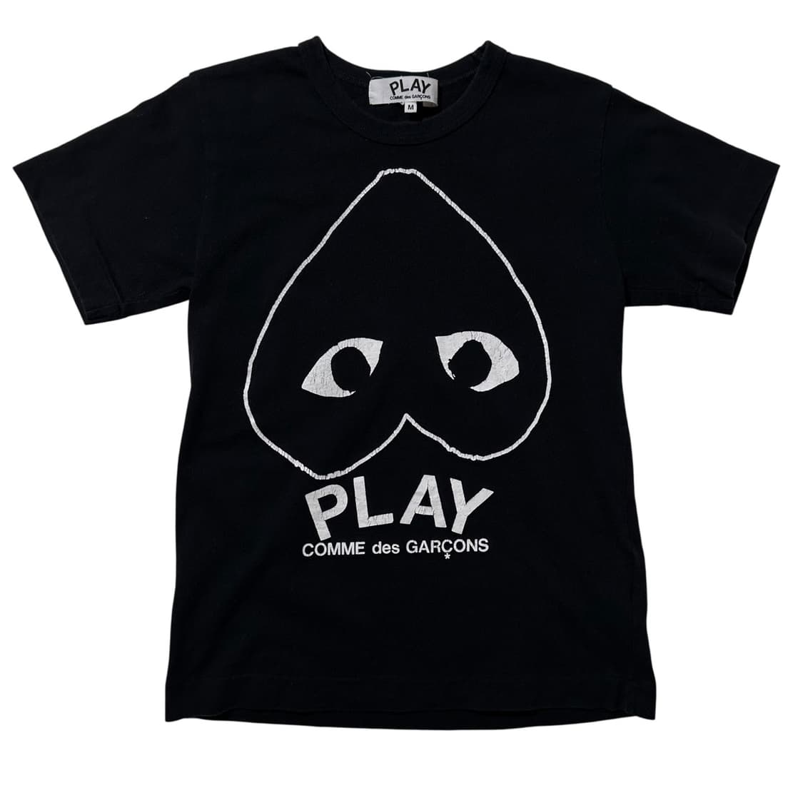꼼데가르송 플레이 인버티드 하트 로고 반팔 블랙 상품이미지1