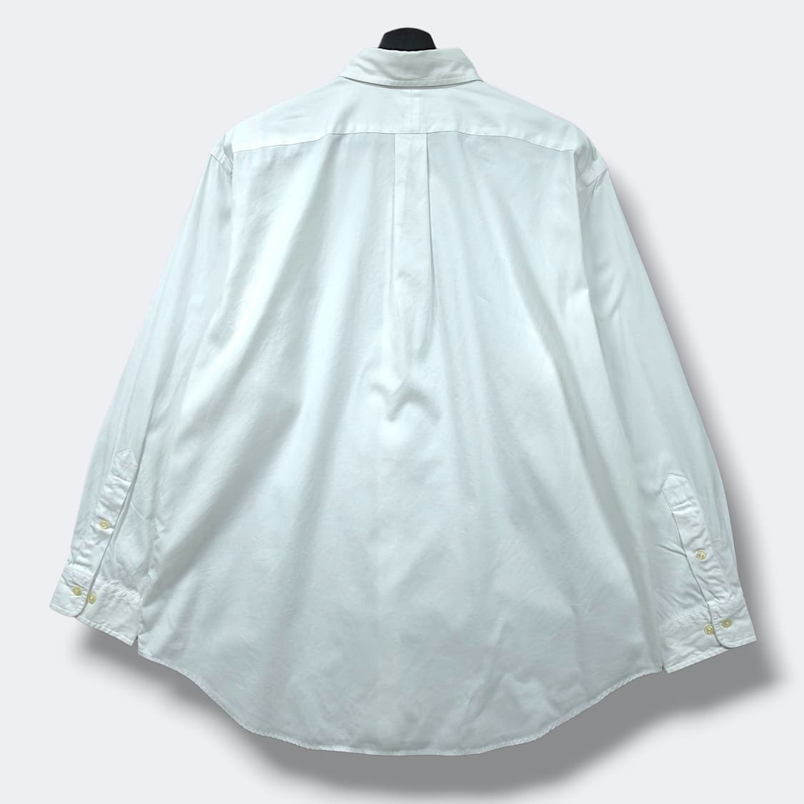 [2XL] 폴로 화이트 클래식 핏 버튼다운 코튼 긴팔셔츠 상품이미지2