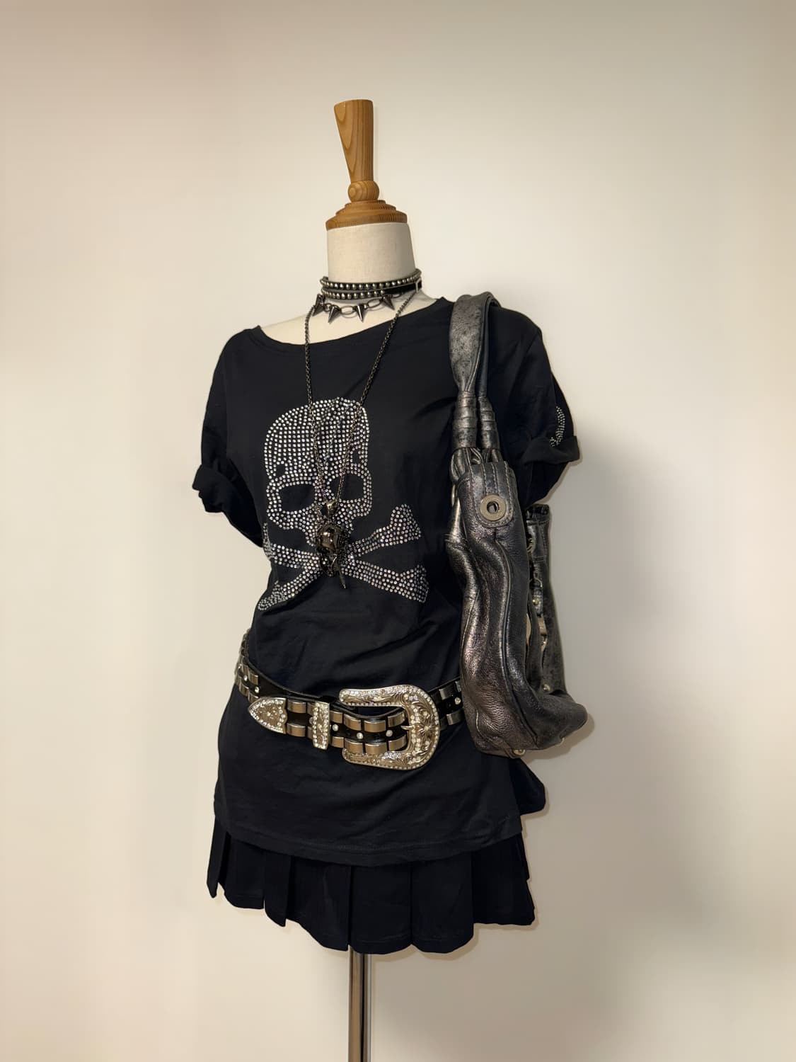 해골 펑크 반팔 상품이미지4