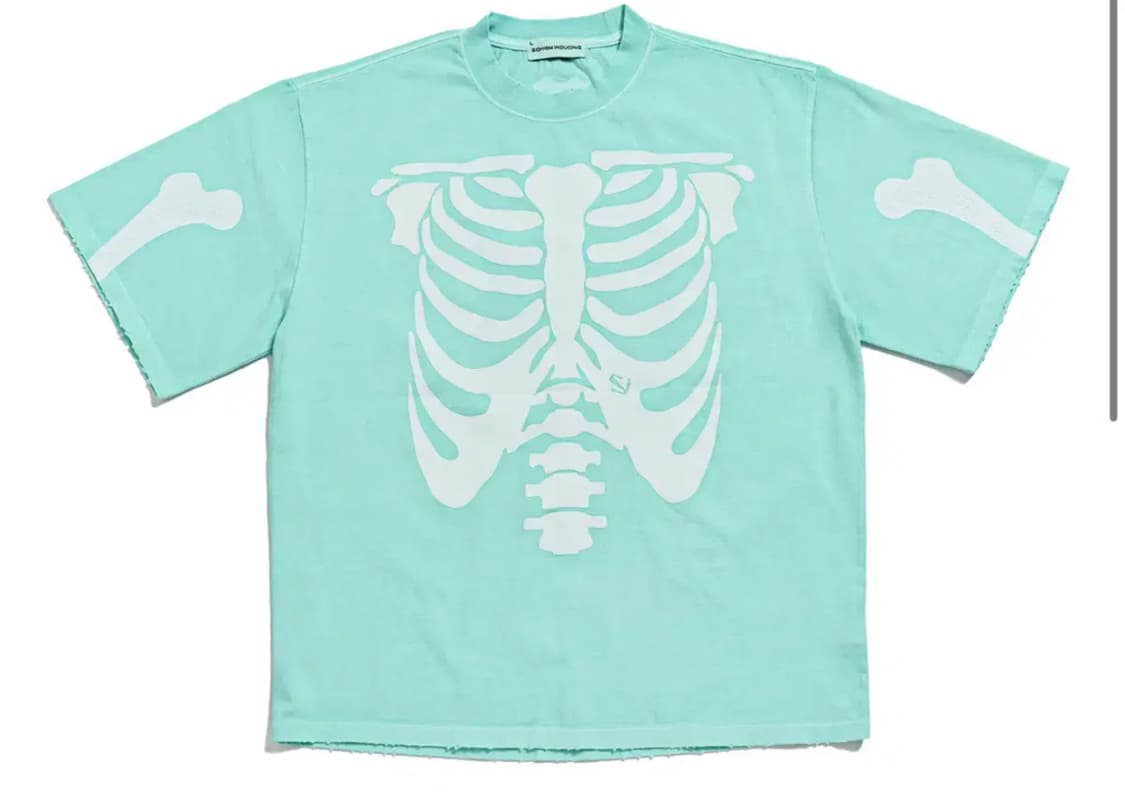 스키즘 인듀싱 RIB CAGE bones 뼈 반팔 티셔츠  상품이미지1
