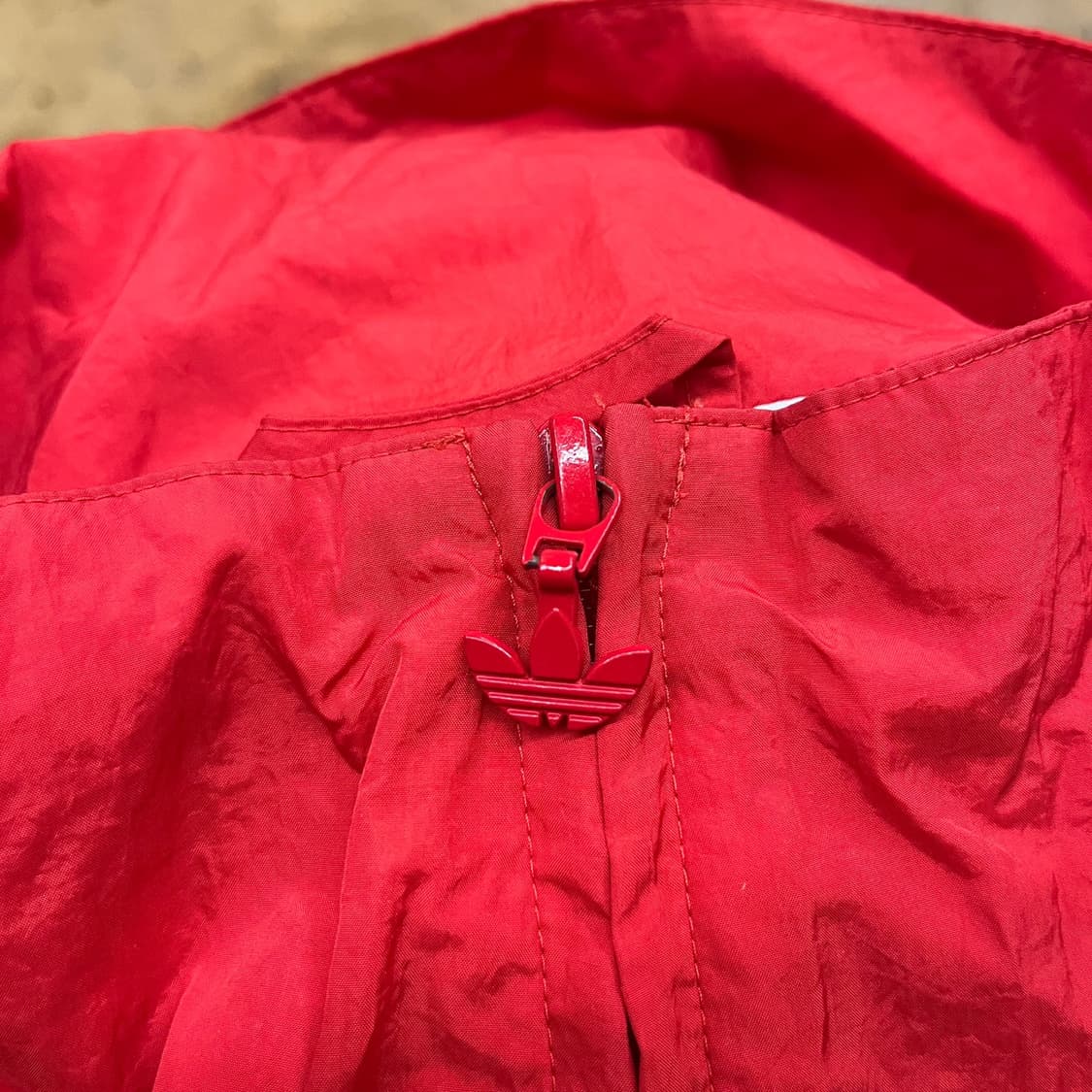 [정품/2XL] 아디다스 빅트레포일 바람막이 레드 b8 상품이미지6