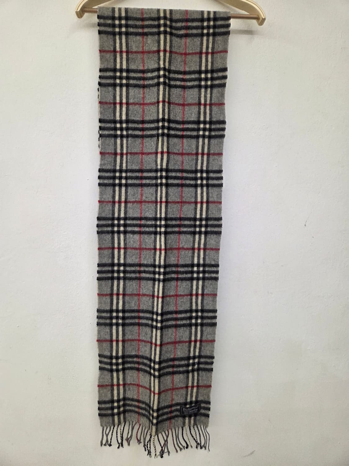 버버리 그레이 울 머플러 상품이미지6