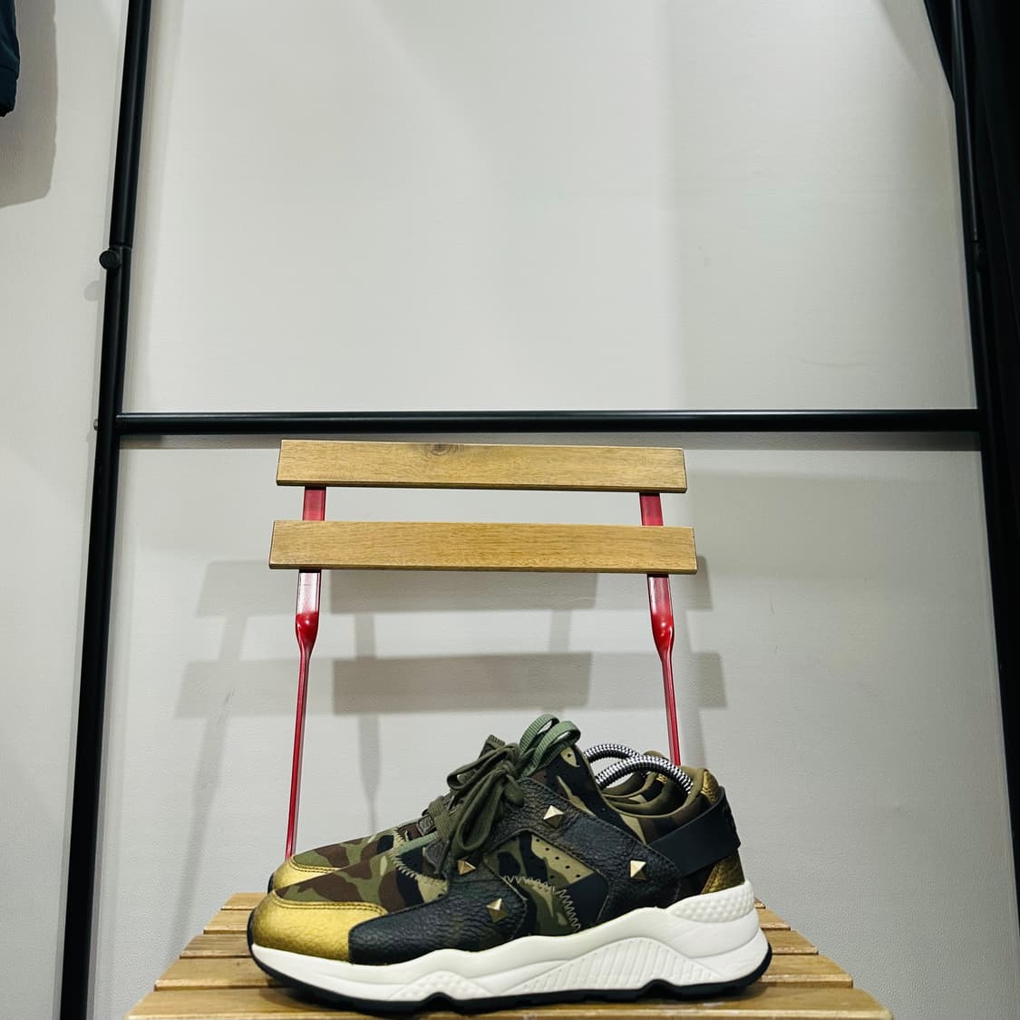 EU40) 260 ASH 아쉬 운동화 남성 남자 신발 카모 카키 골드 상품이미지3