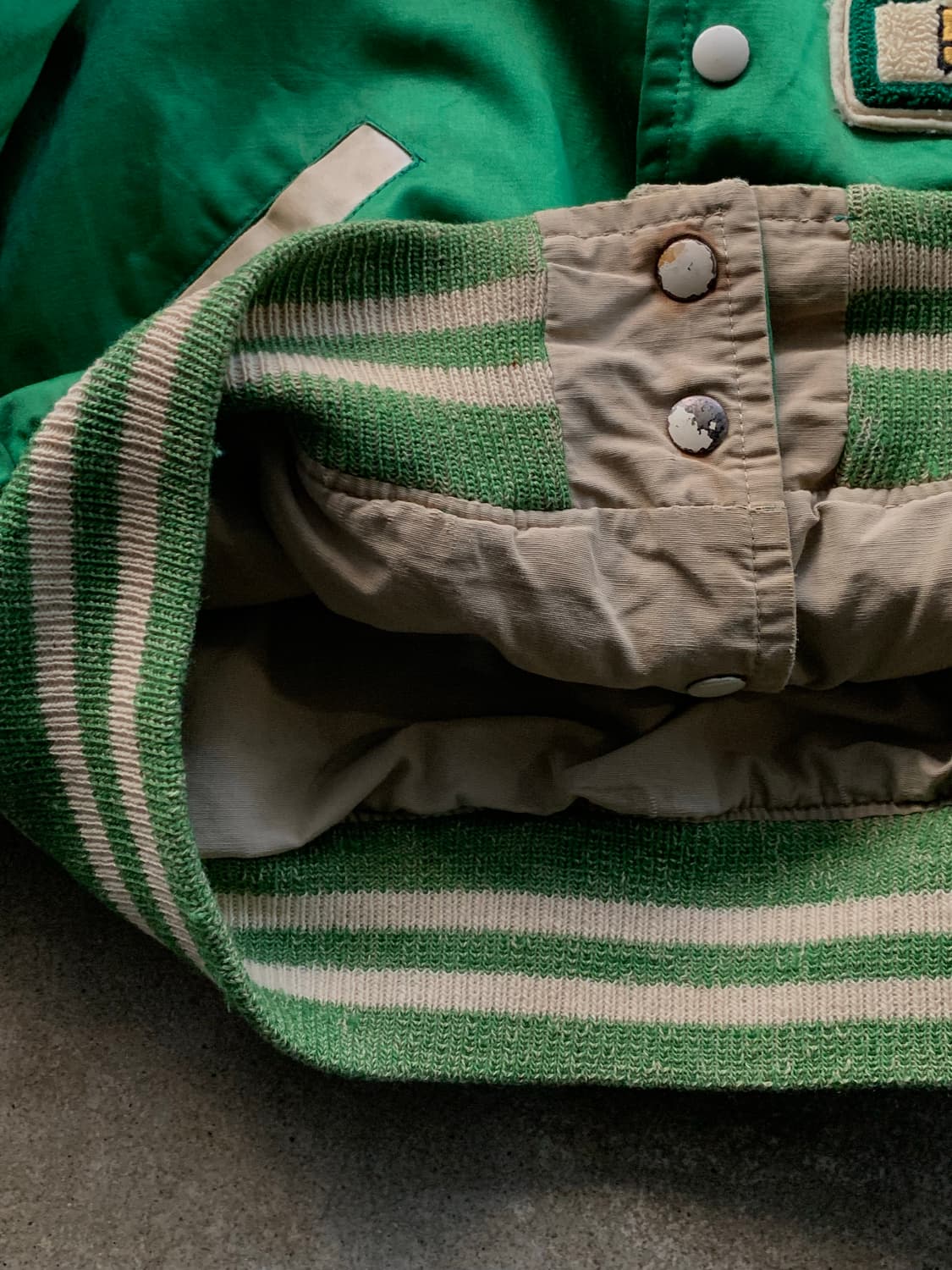 50s GAMEMASTER 레이온 코튼 리버시블 바시티 자켓 상품이미지6