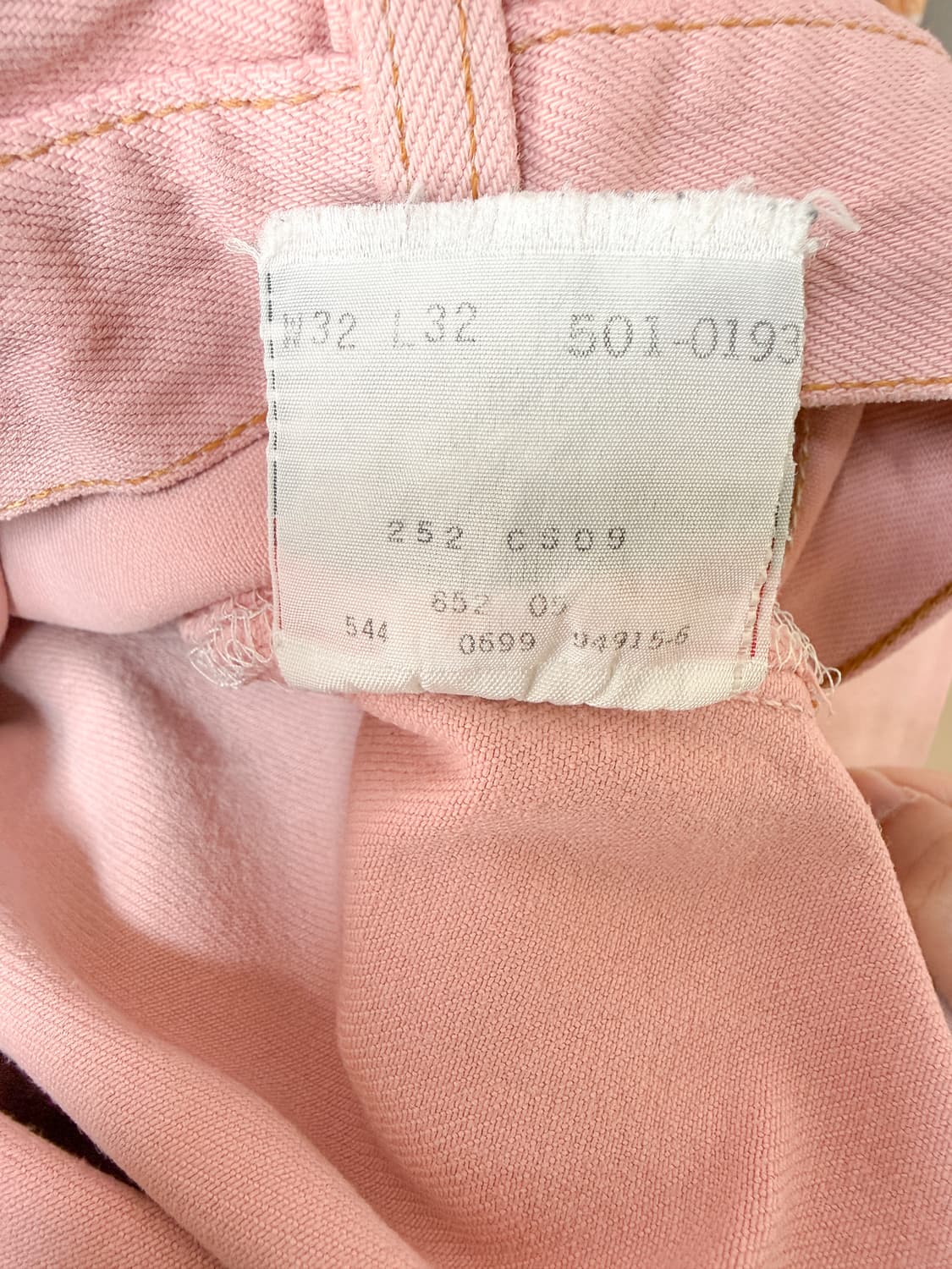 levis 501 pink 32 made in usa 상품이미지5