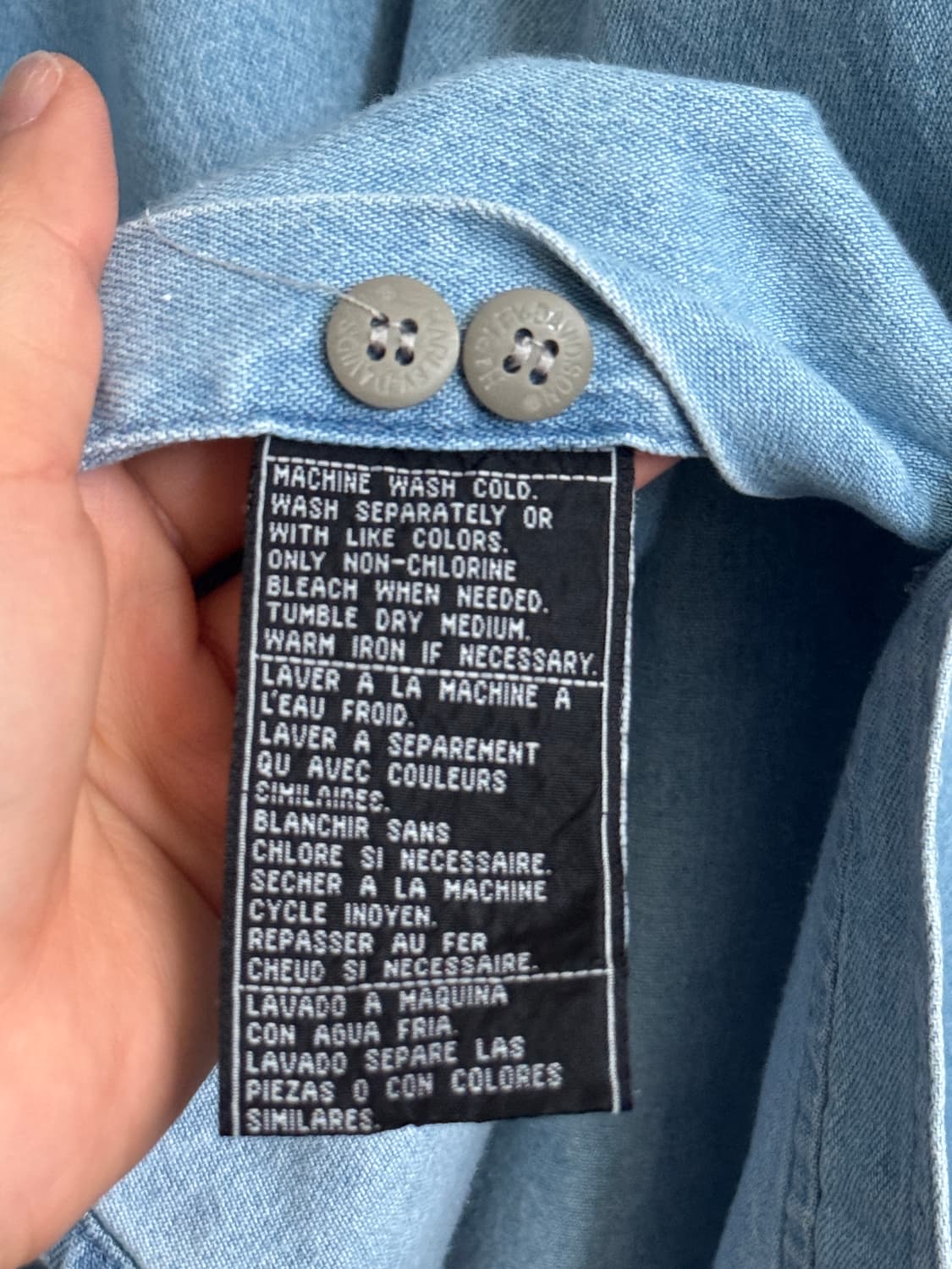 [2XL]할리데이비슨 USA 로고 포켓 데님 셔츠 상품이미지6