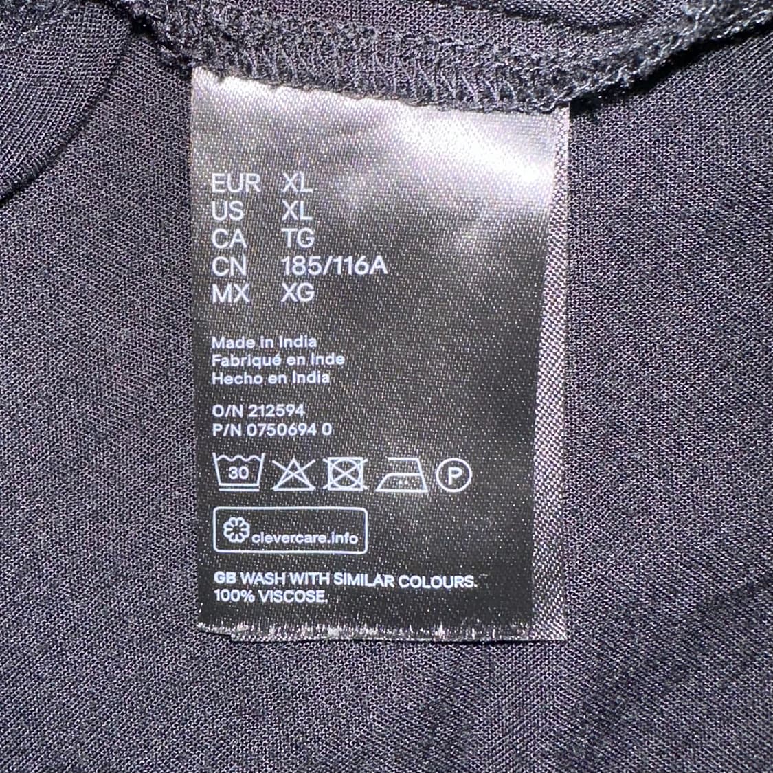 H&M 비스코스 레이온 반팔 셔츠 SIZE XL 상품이미지4