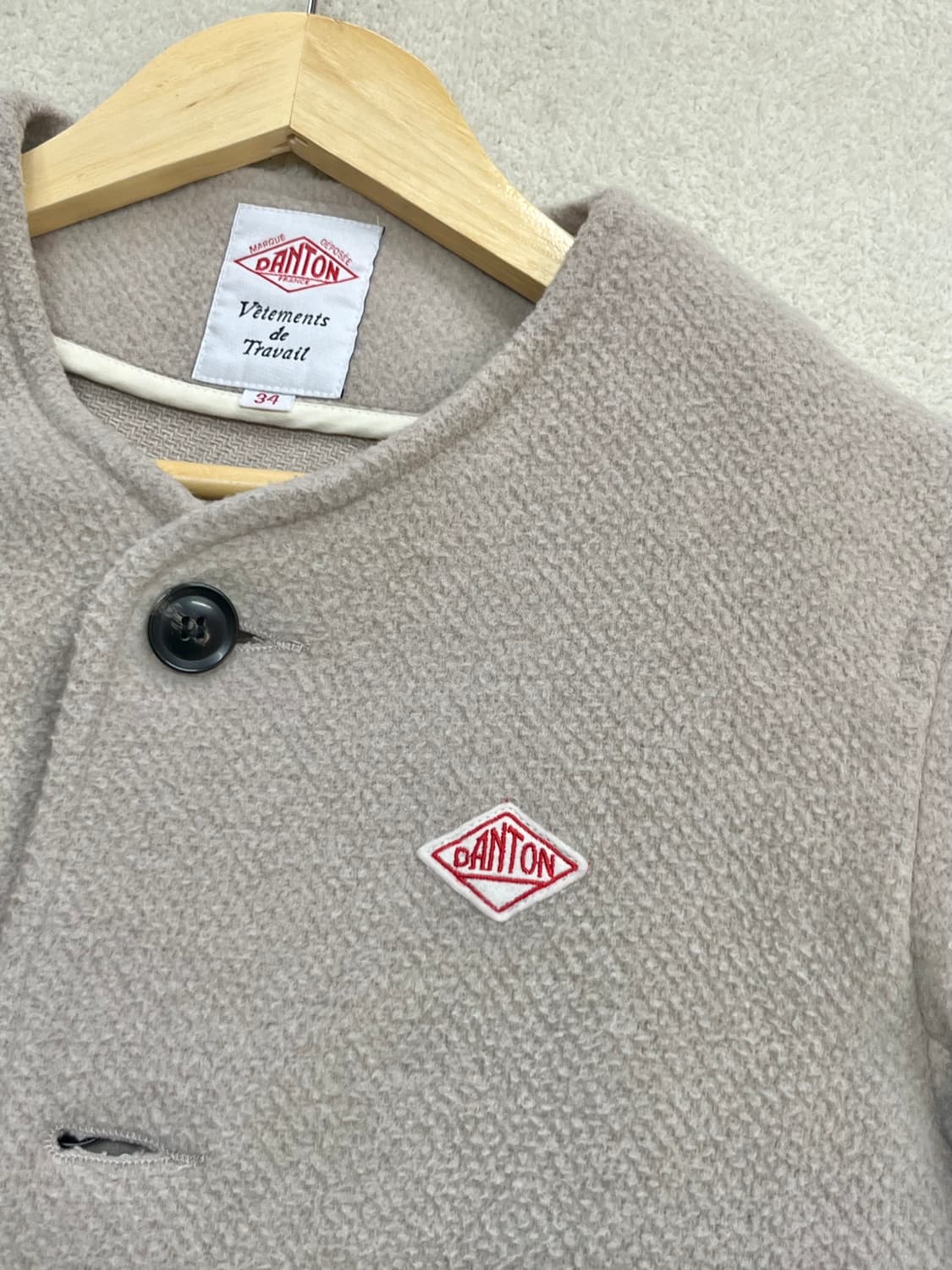 DANTON 단톤 노카라 울 자켓 상품이미지6