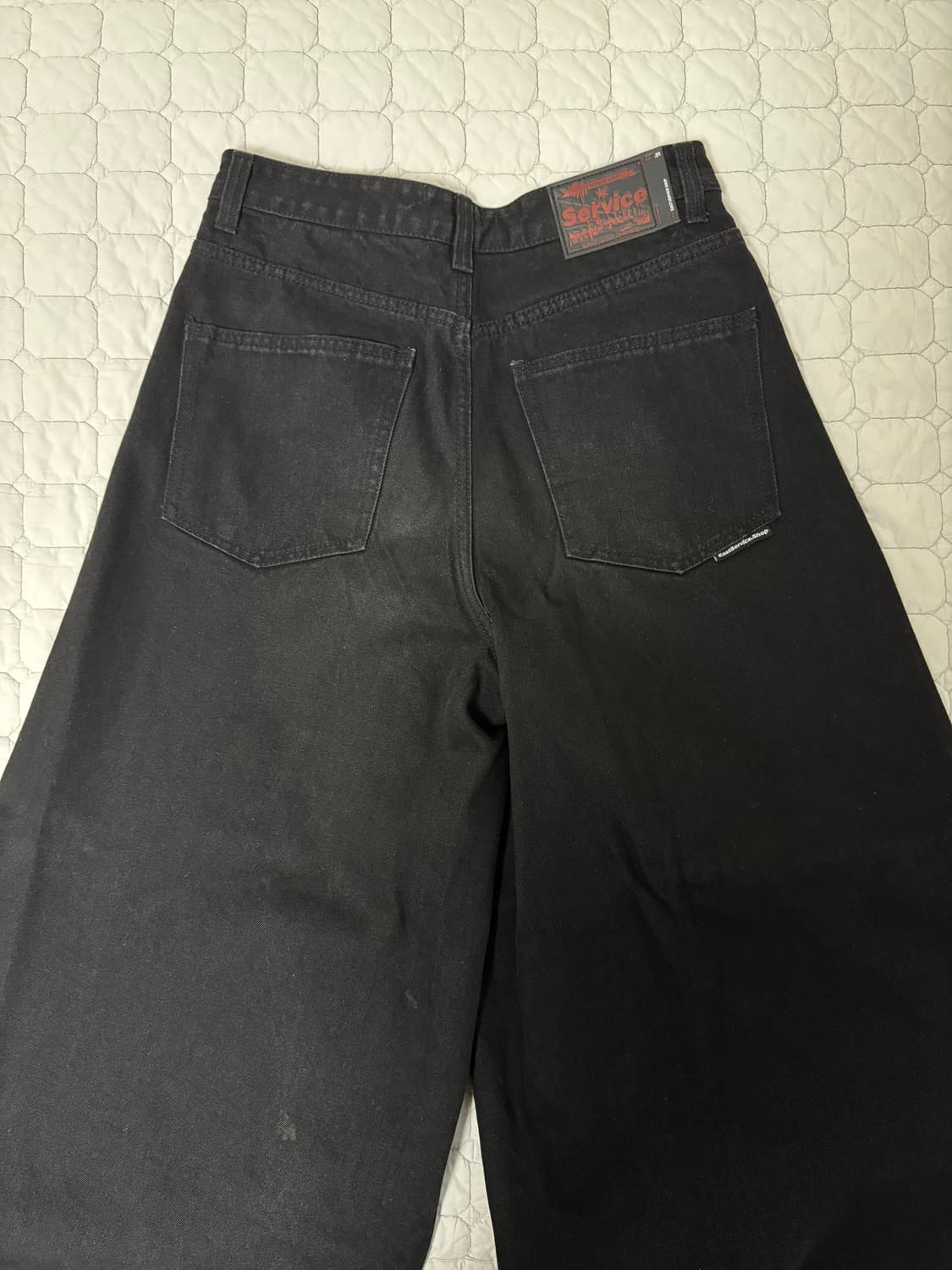 [46] 이스트서비스샵 벌룬 데님 팬츠 블랙 상품이미지6
