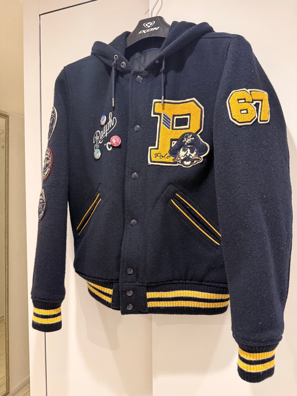 폴로 랄프로렌 울 후드 바시티 스타디움 상품이미지3