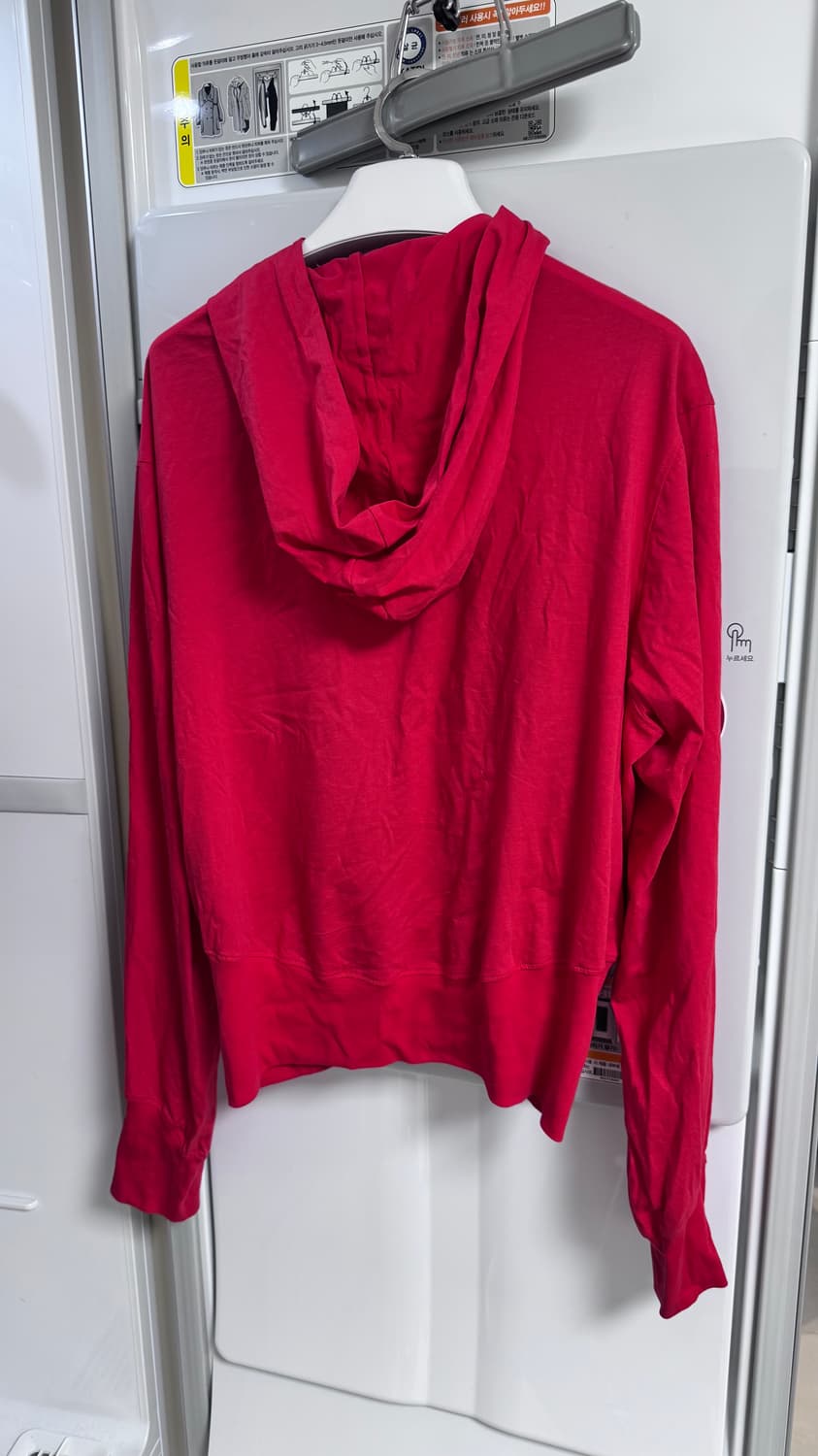 EE curved red hoodie M 상품이미지3