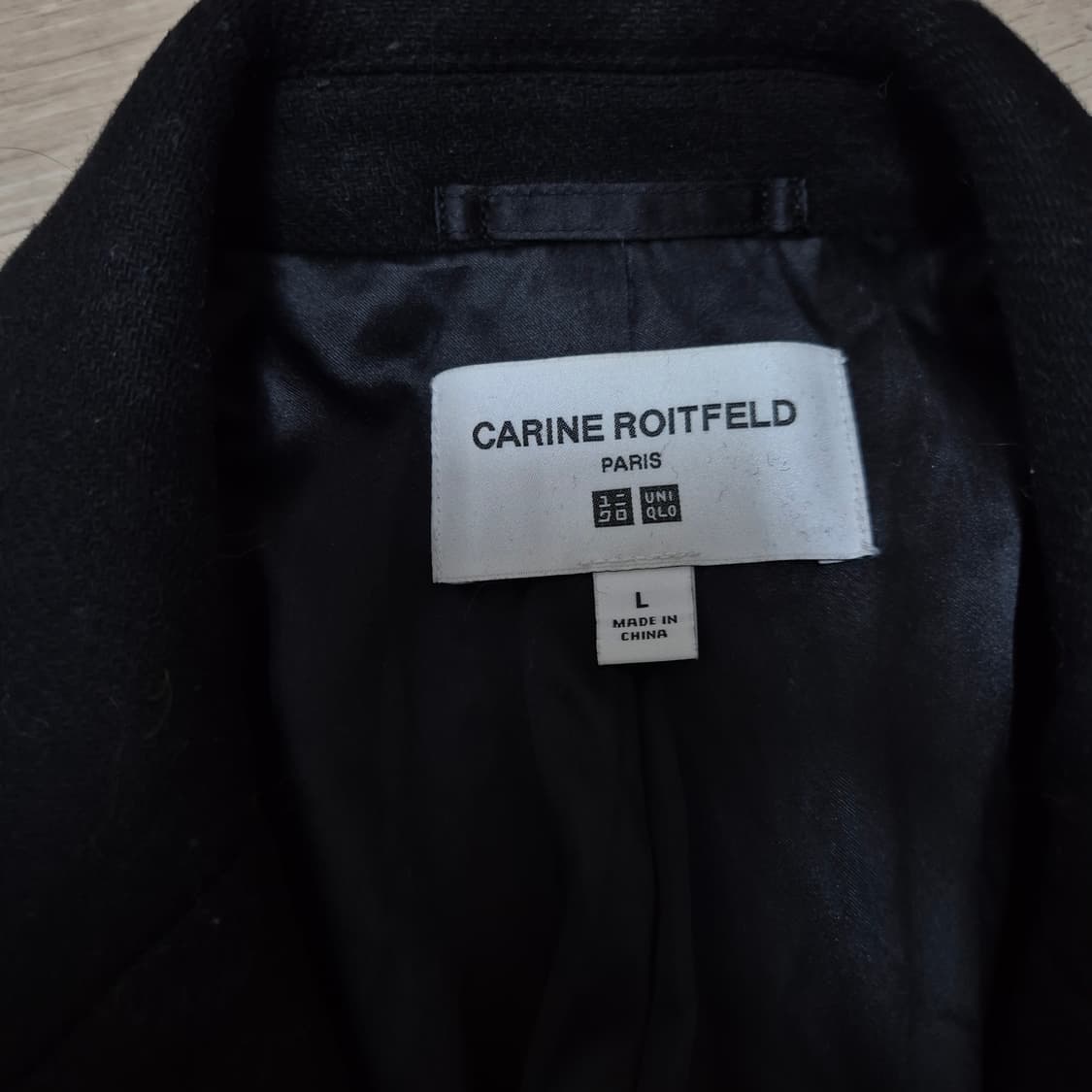 유니클로X카린 로이펠트 여성 콜라보 모직 더플 더블 코트 L(100) 상품이미지4