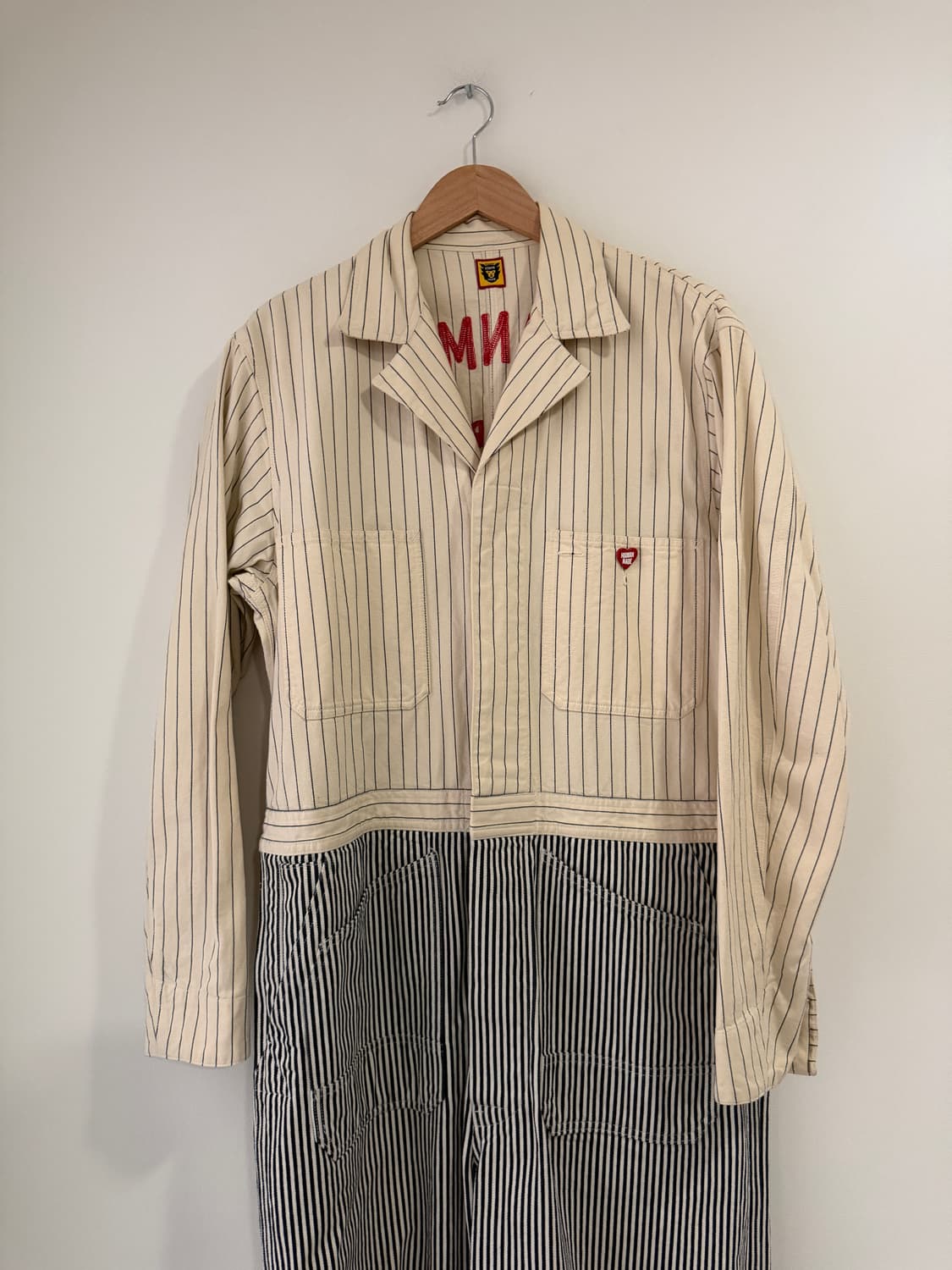 휴먼 메이드 히코리 워크 오버올 스트라이프 올인원 제품 상품이미지2