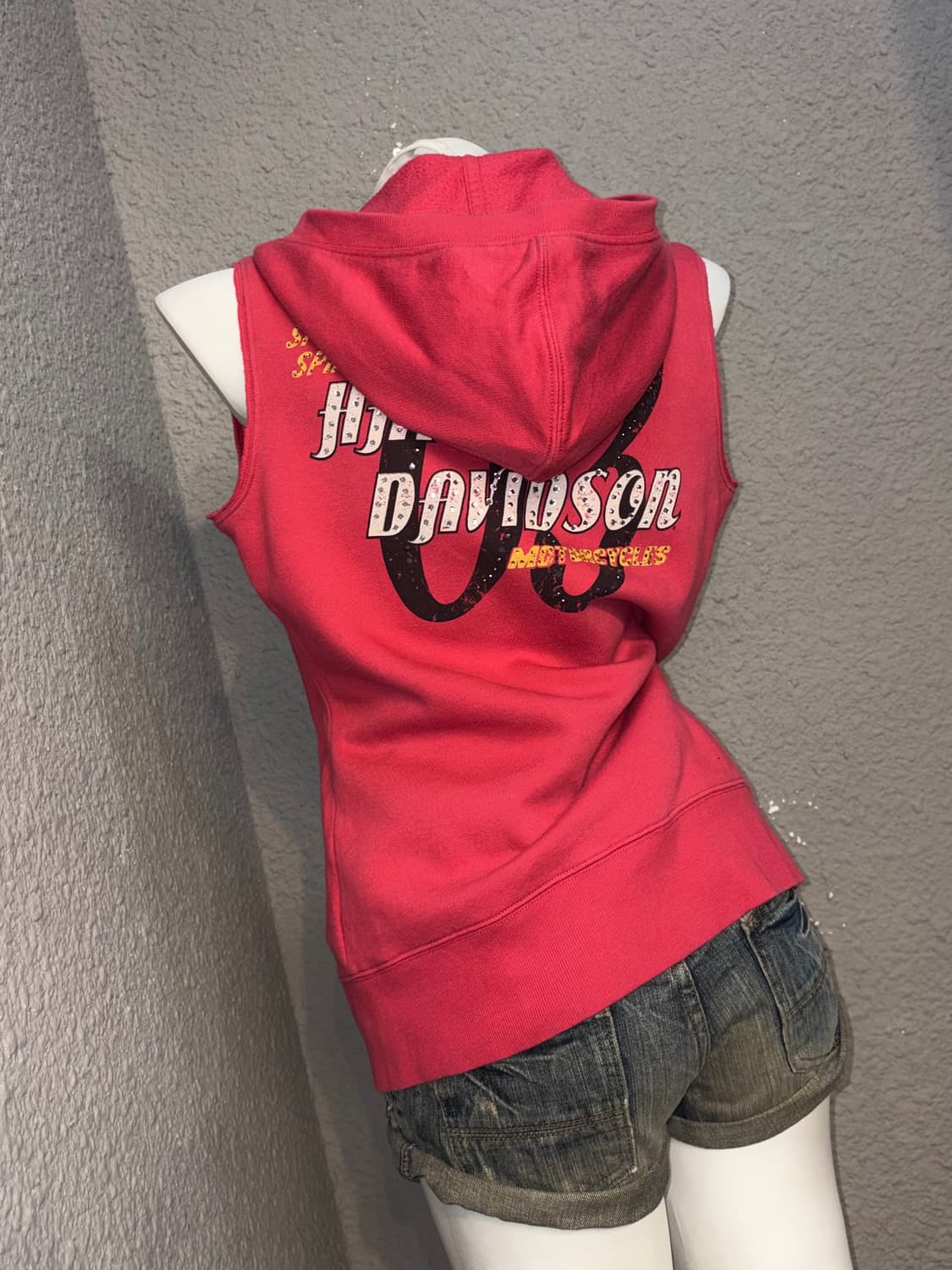 할리데이비슨 후드 베스트 상품이미지2